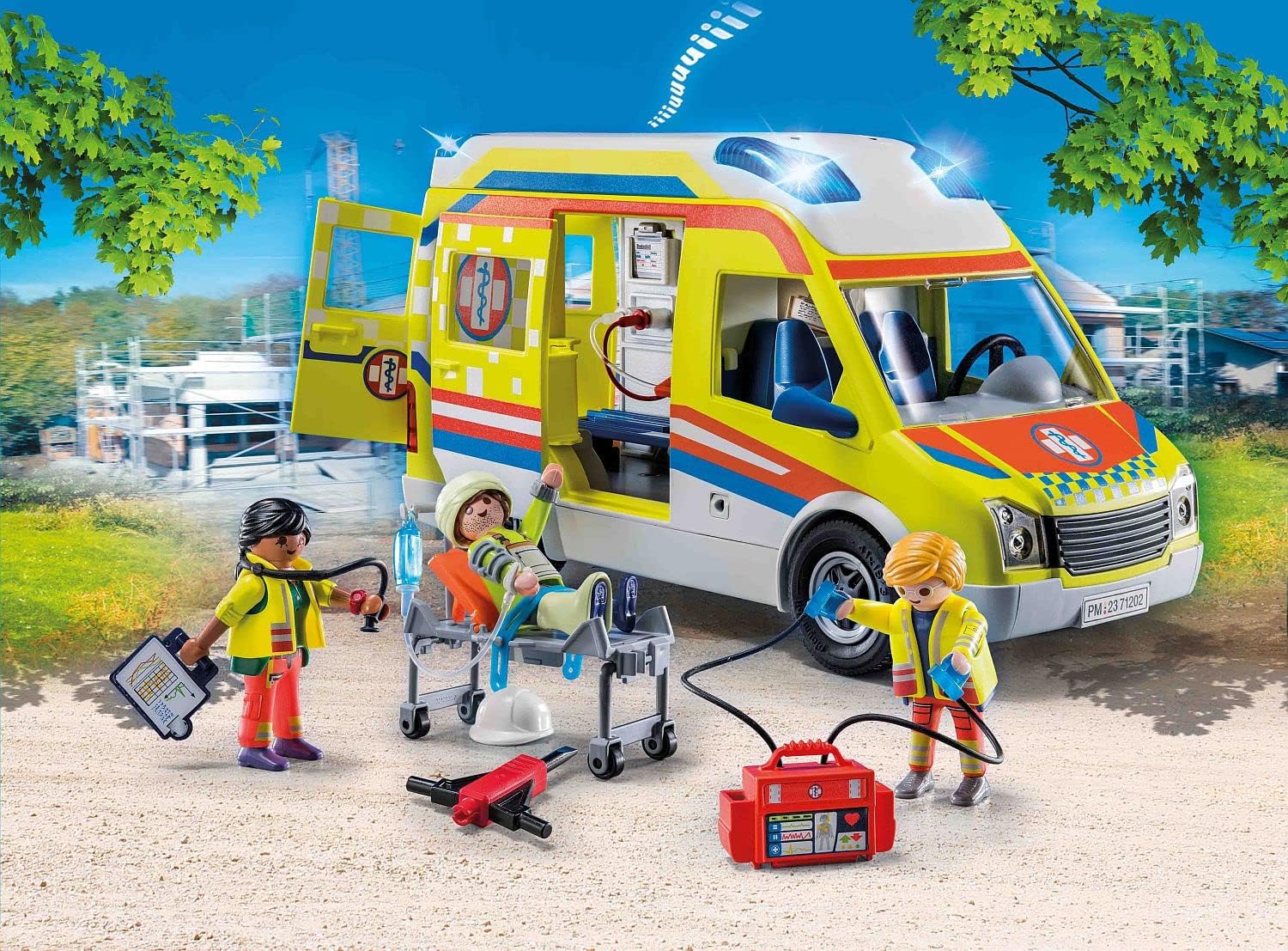 Playmobil 71202 City Life Ambulance with Lights and Sound - Role Play Toy for Ages 4+ 4