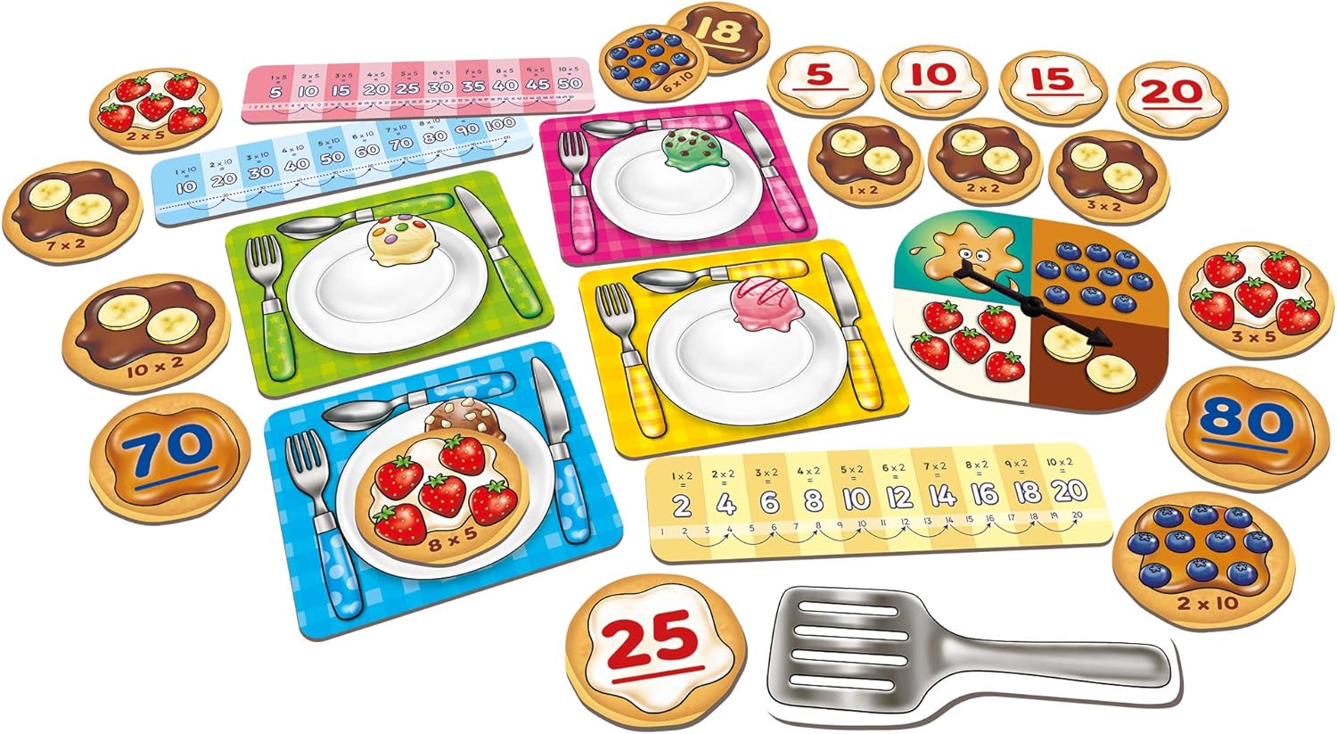 Orchard Toys First Times Tables Game - Educational Pancake-Themed Board Game for Ages 5-7 4