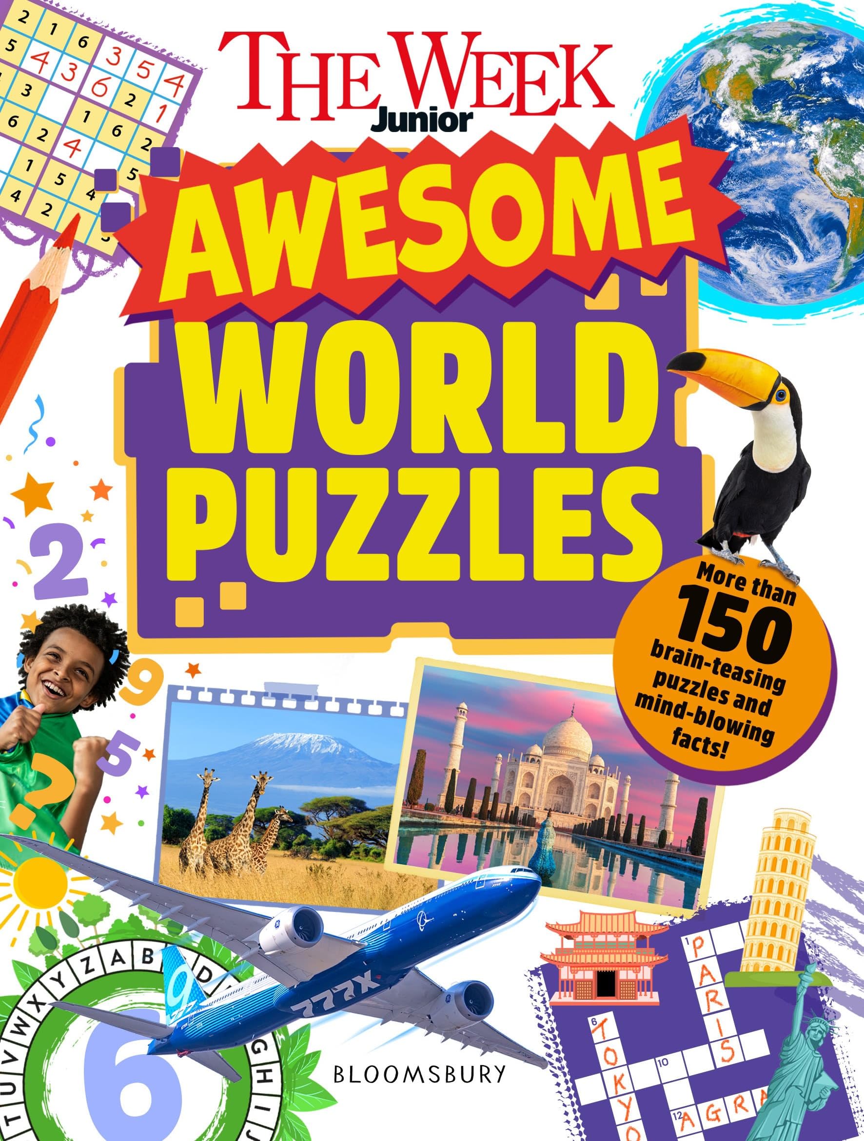 The Week Junior Bloomsbury Awesome World Puzzles - 150+ Brain Teasers | Ages 9-12 | Paperback