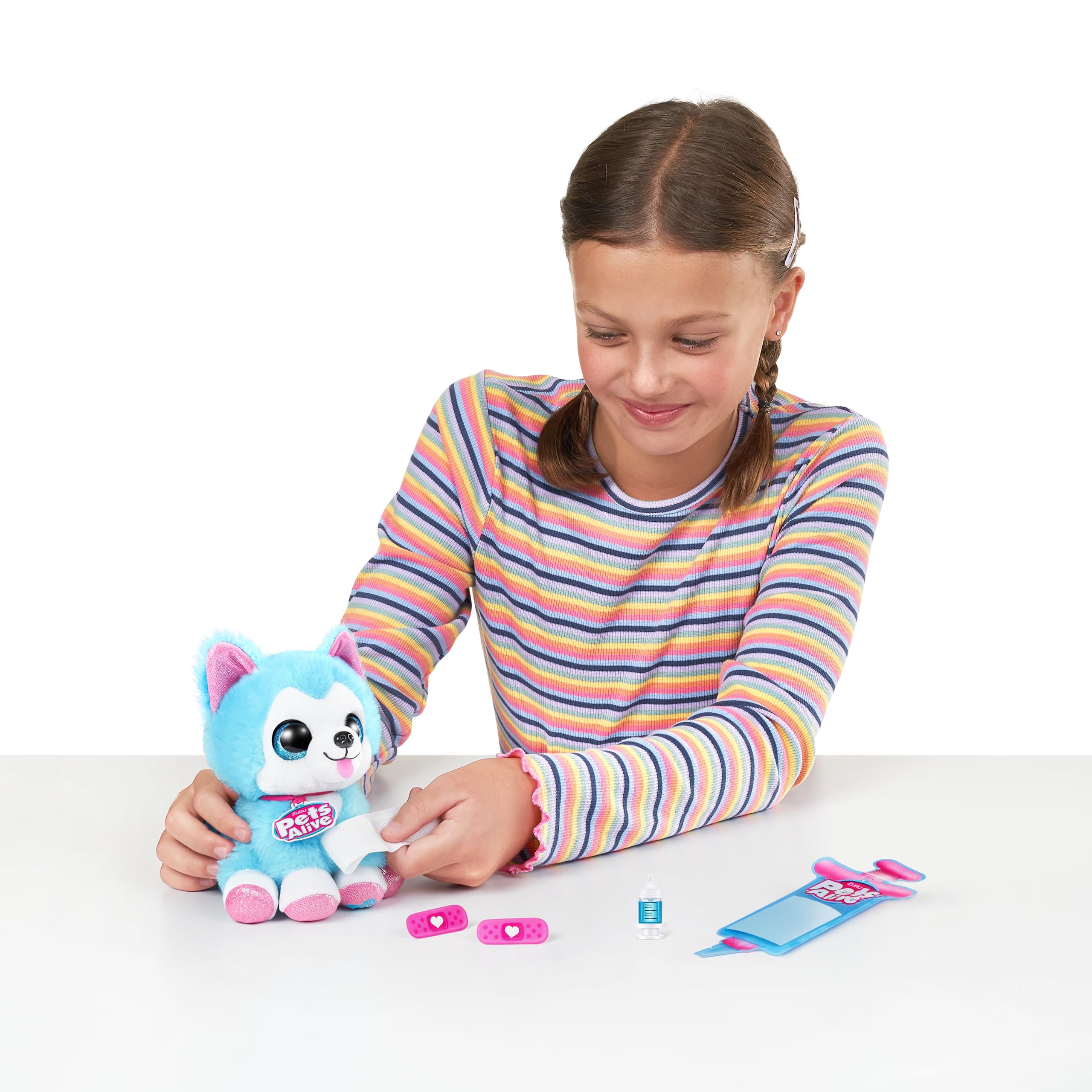 Pets Alive Puppy Rescue Surprise Series 3 - Yorkshire Plush Interactive Toy with Speak & Repeat 3