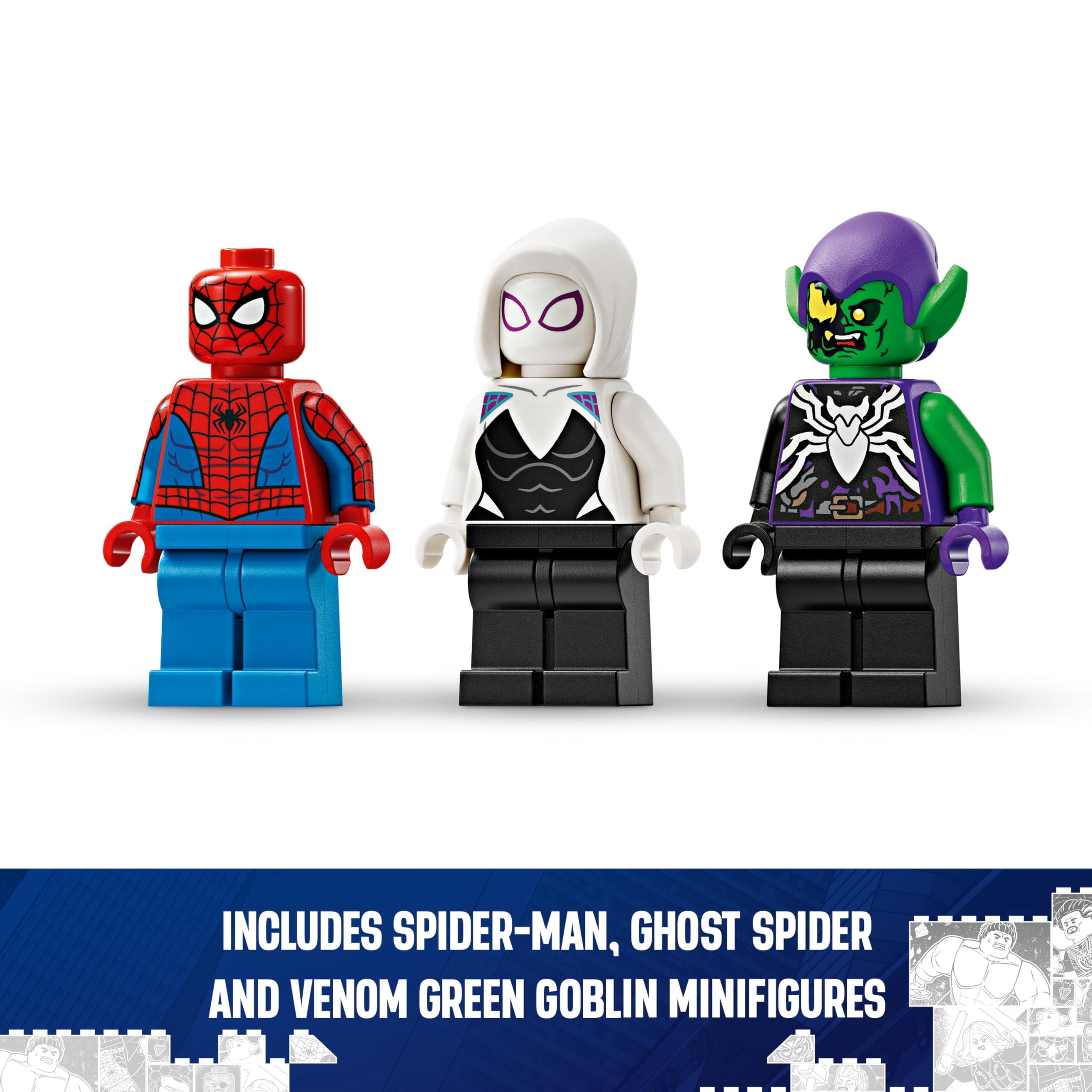 LEGO Marvel Spider-Man Race Car & Venom Green Goblin - Super Hero Building Toy for Kids 7+ 13
