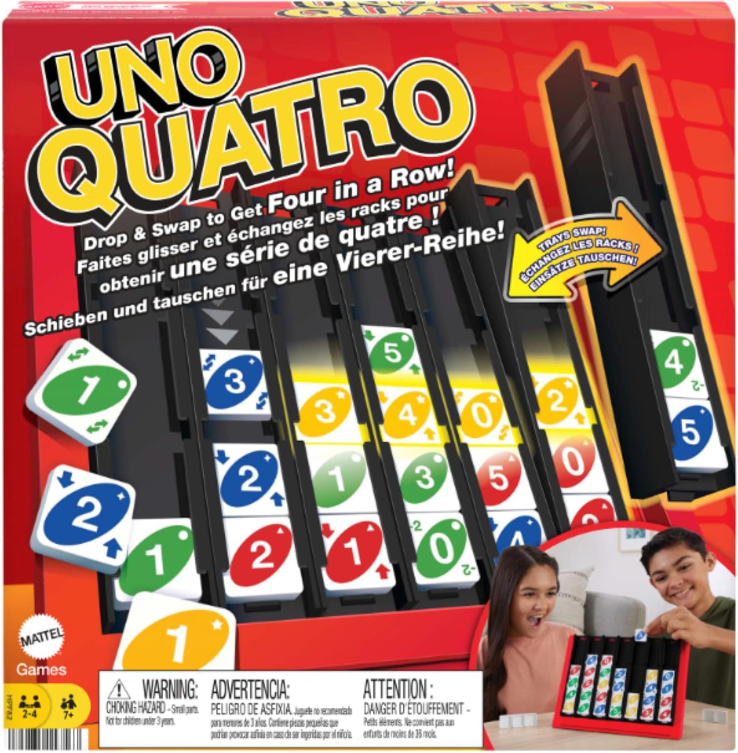 Mattel Games UNO Quatro Board Game