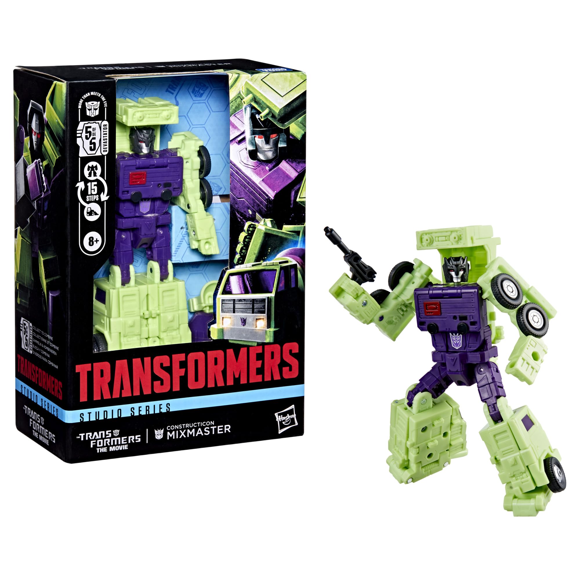 Transformers Studio Series Voyager Class Constructicon Mixmaster Action Figure | 14 cm 3