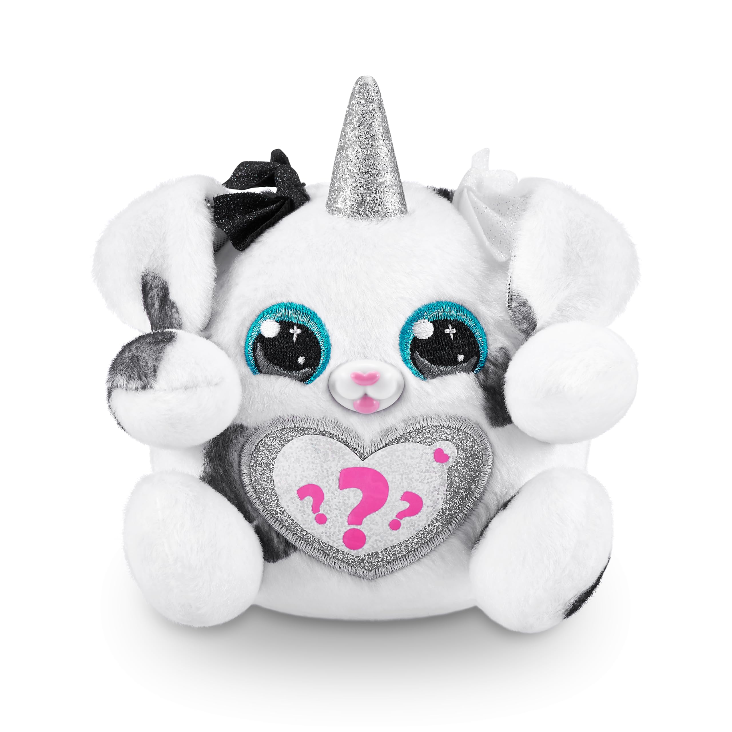 Rainbocorns Puppycorn Bow Surprise - Zedd the Dalmatian Collectible Plush with 5 Layers of Surprises, Slime, Stickers & Boo-Boocorn - Ages 3+ 11