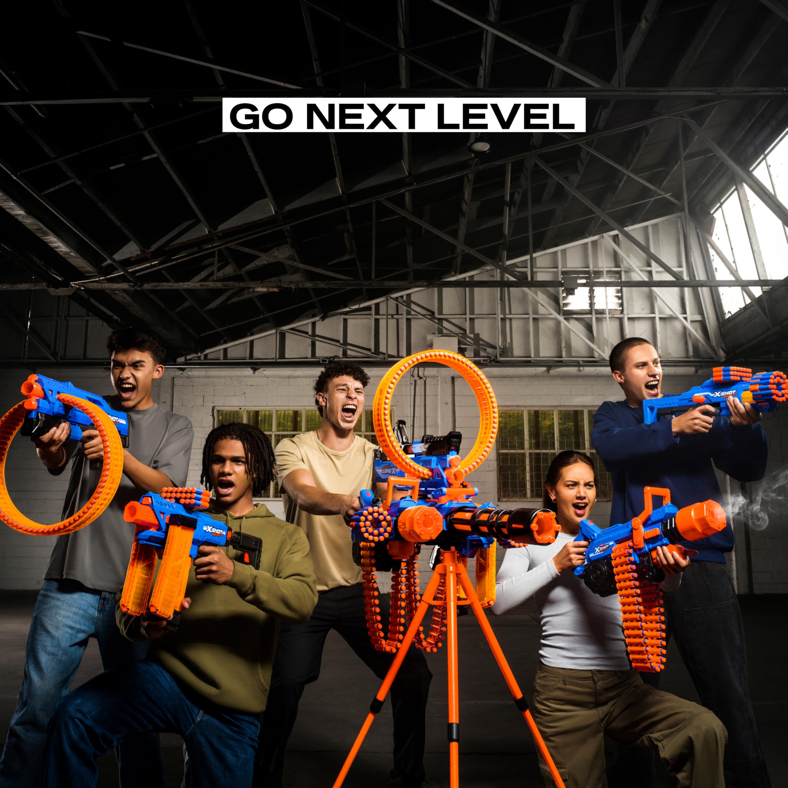 XSHOT Insanity Motorized Clip Mania Dart Blaster with 72 Darts | Fires up to 30m 4