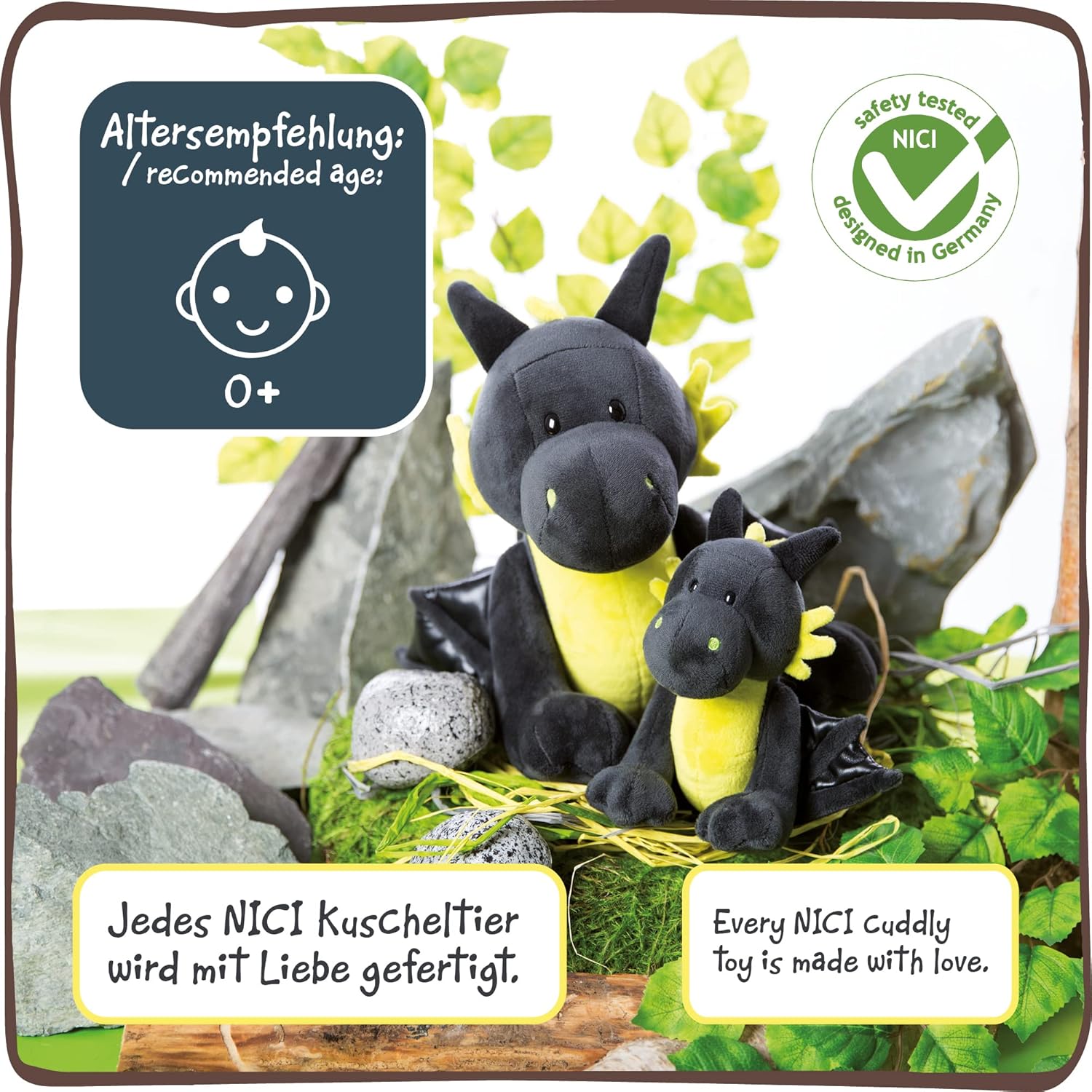 Nici Red Dragon Eldor 30 cm Standing Plush Stuffed Animal - Soft Cuddly Toy 4