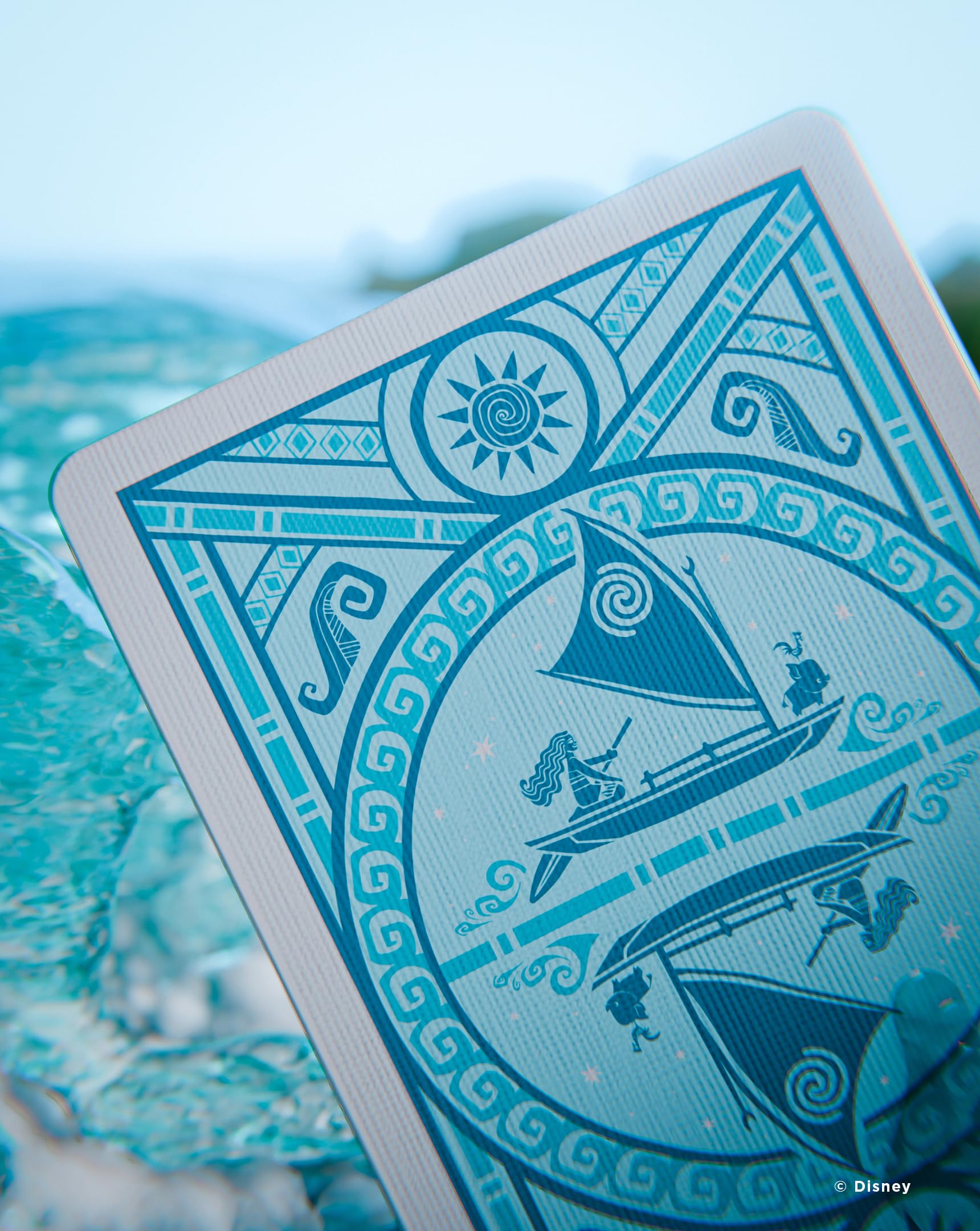Bicycle Disney Moana Inspired Playing Cards - Blue Standard Deck 4