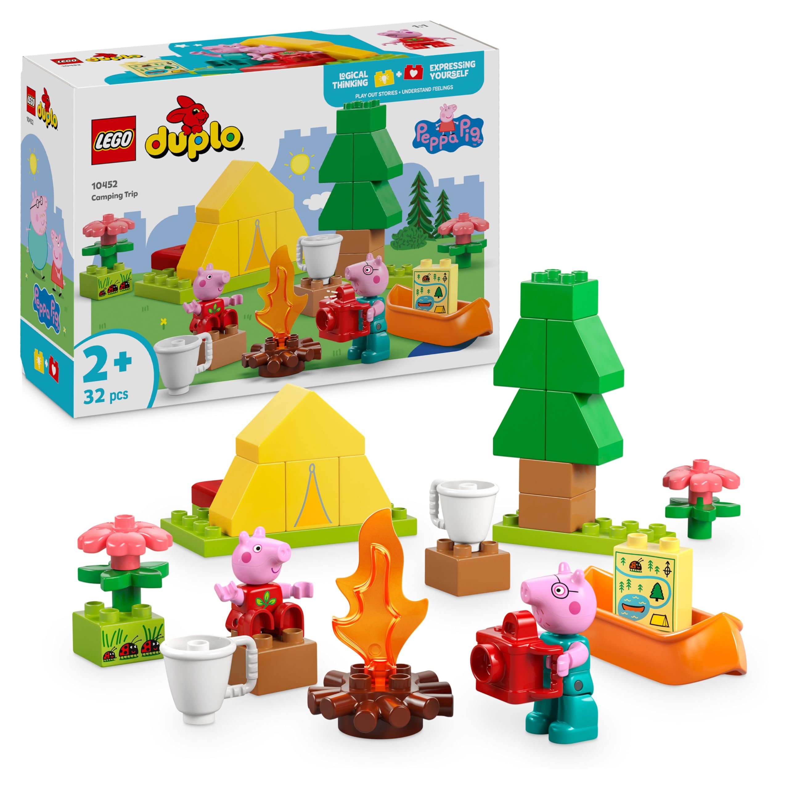 LEGO DUPLO Peppa Pig Camping Trip 10452 Building Set for Toddlers 2+ 1