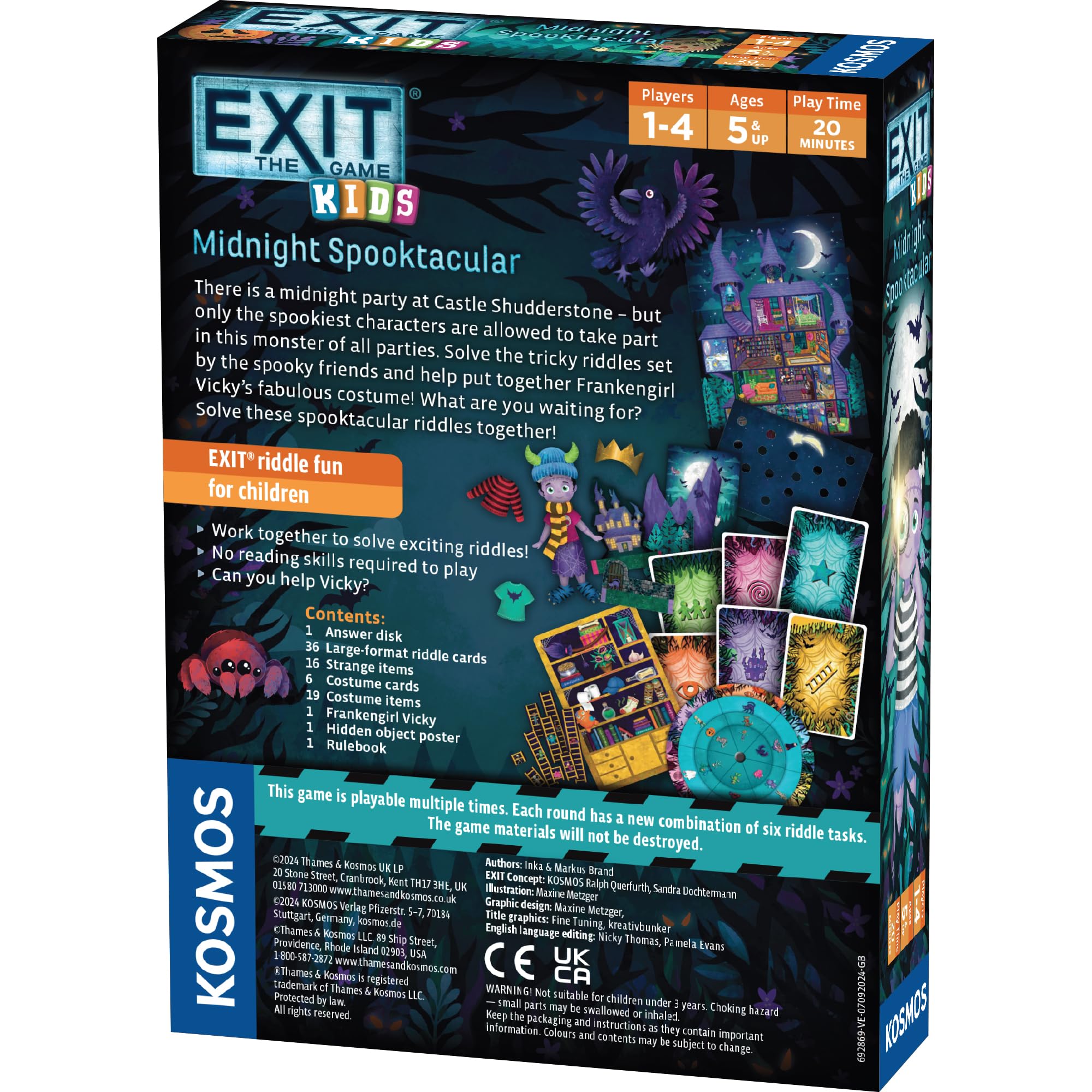 Thames & Kosmos EXIT Kids – Midnight Spooktacular Card Game