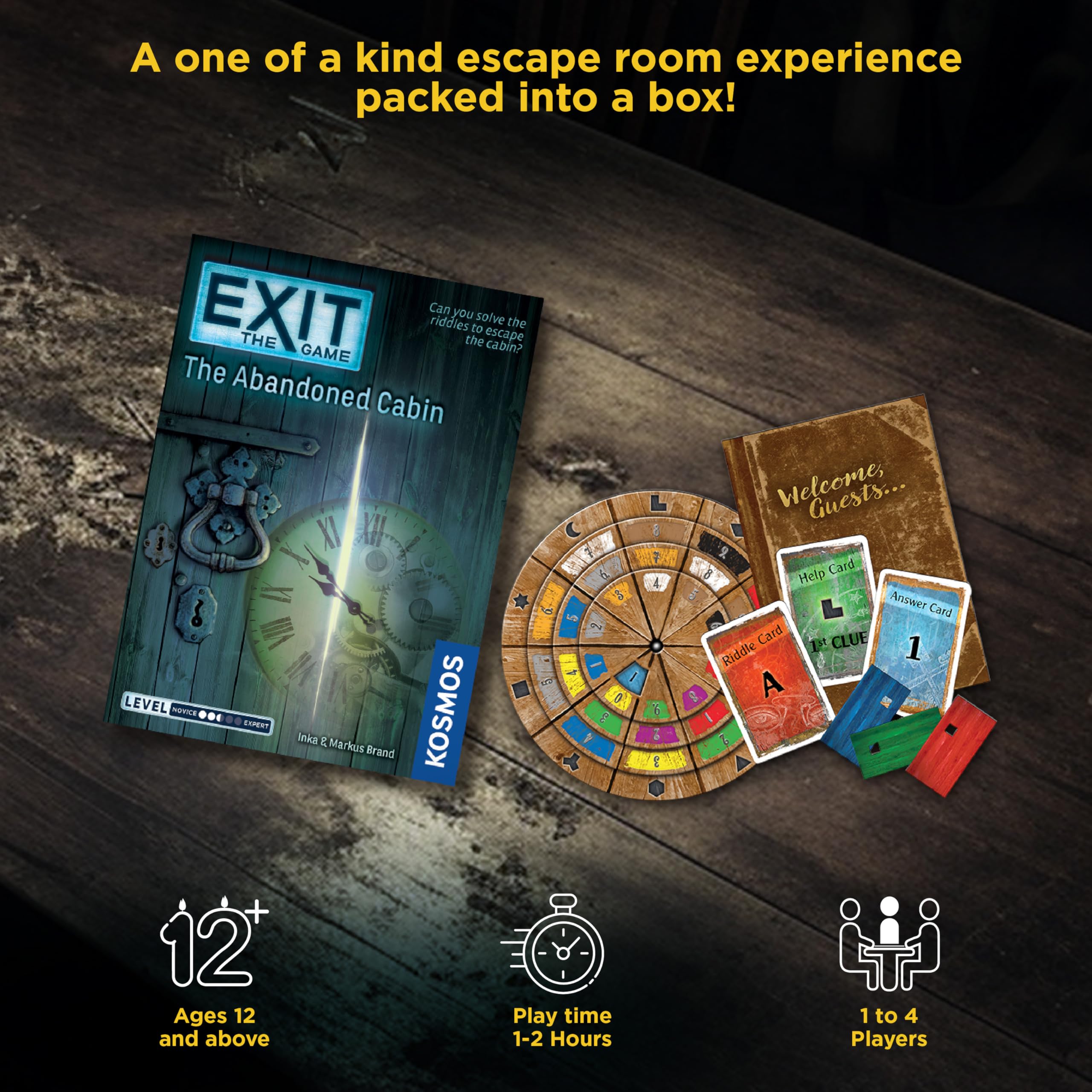 Thames & Kosmos EXIT: The Abandoned Cabin – Escape Room Board Game for 1-4 Players 6