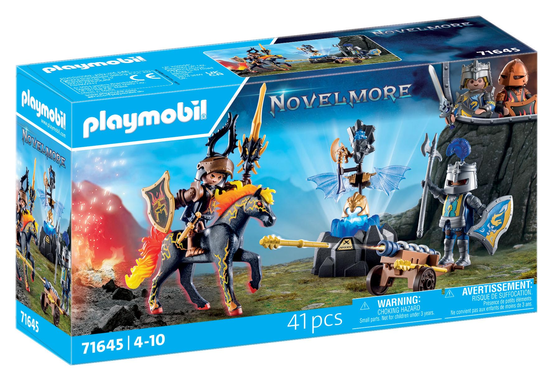 Playmobil 71645 Novelmore: Armoured Guard Playset with Knights, Horse, and Dragon Armour - Action-Packed Adventure for Kids 4+ 4