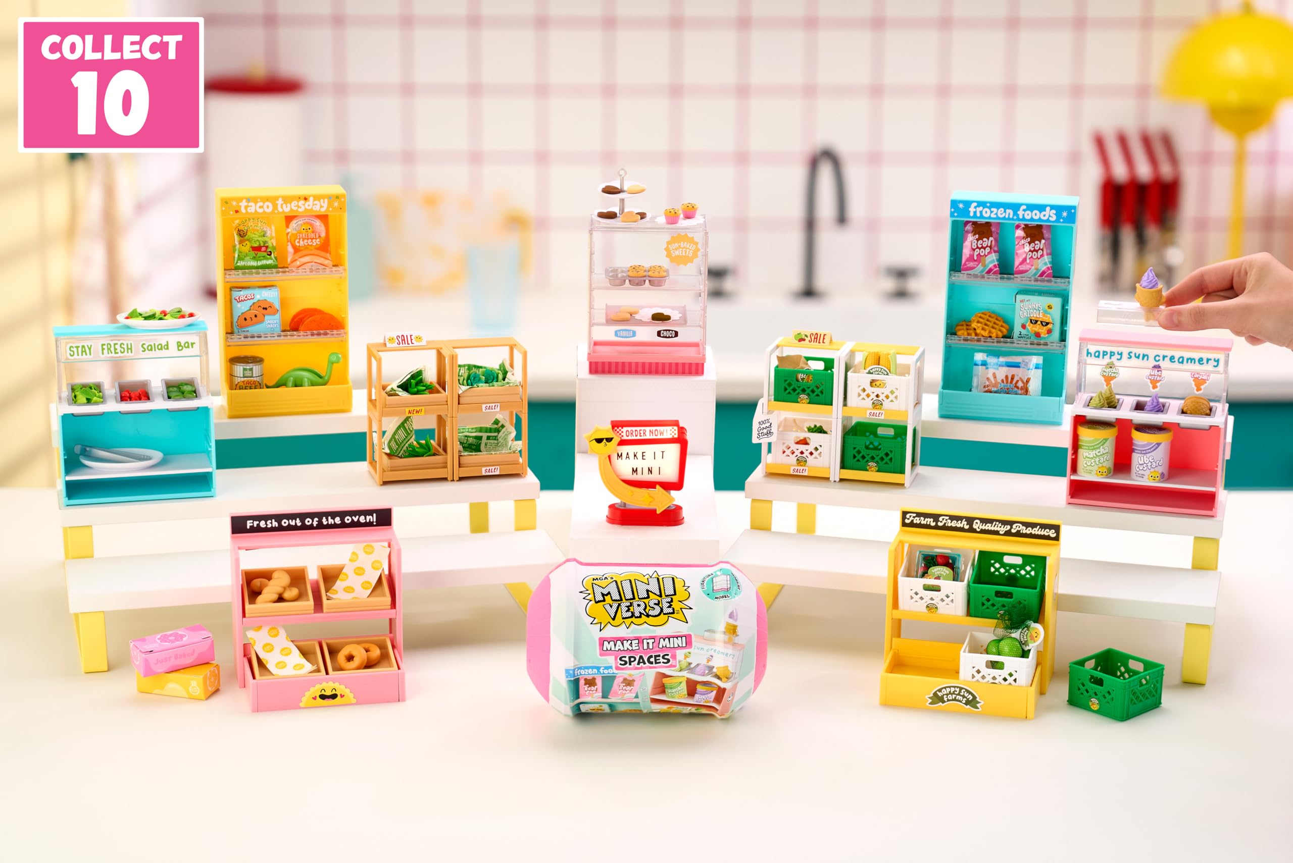 MGA's Miniverse Make It Mini Spaces Furniture - Buildable & Customizable Playset for Ages 3+ 5