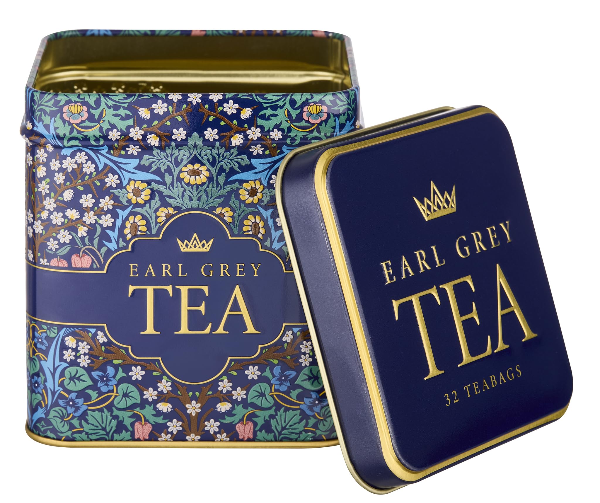New English Teas Victorian Garden Tea Tin with 32 Earl Grey Teabags 3