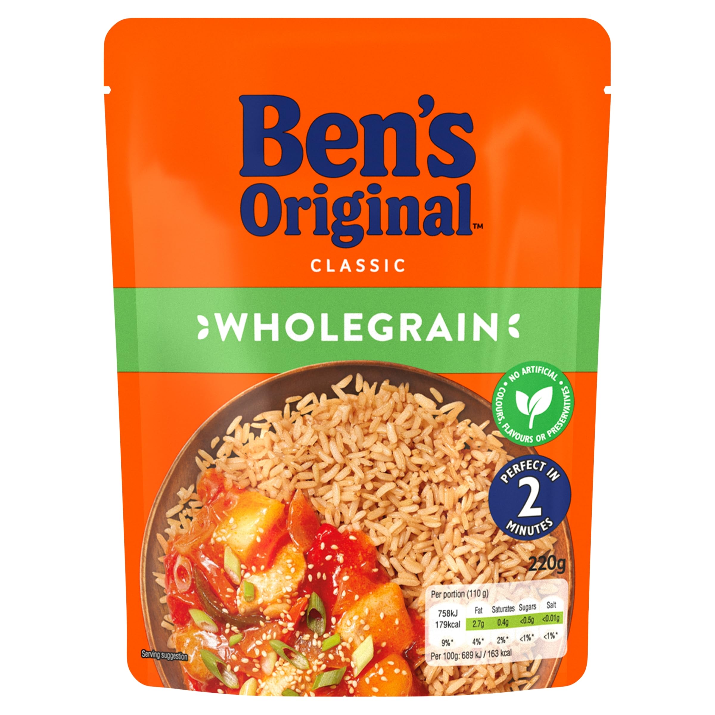 Ben's Original Wholegrain Microwave Rice, 220g 7