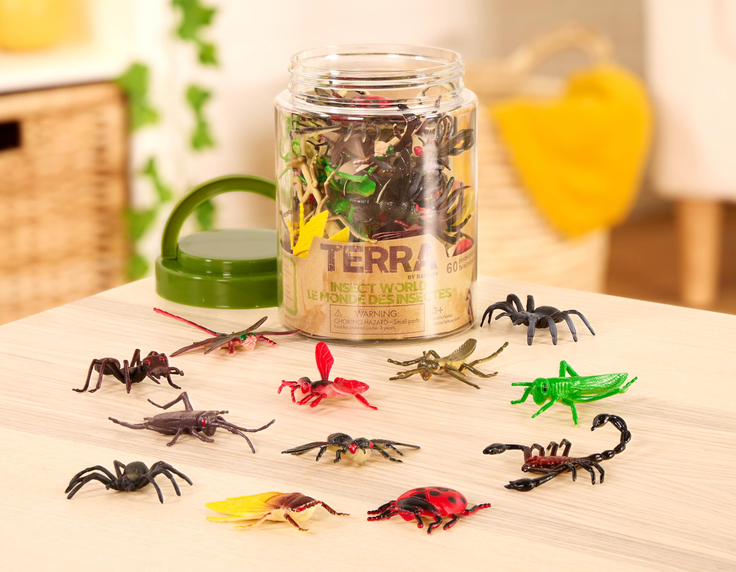 Terra by Battat - 60 Piece Reptile Animal Tube | Realistic Plastic Figurines | Ages 3+ 6