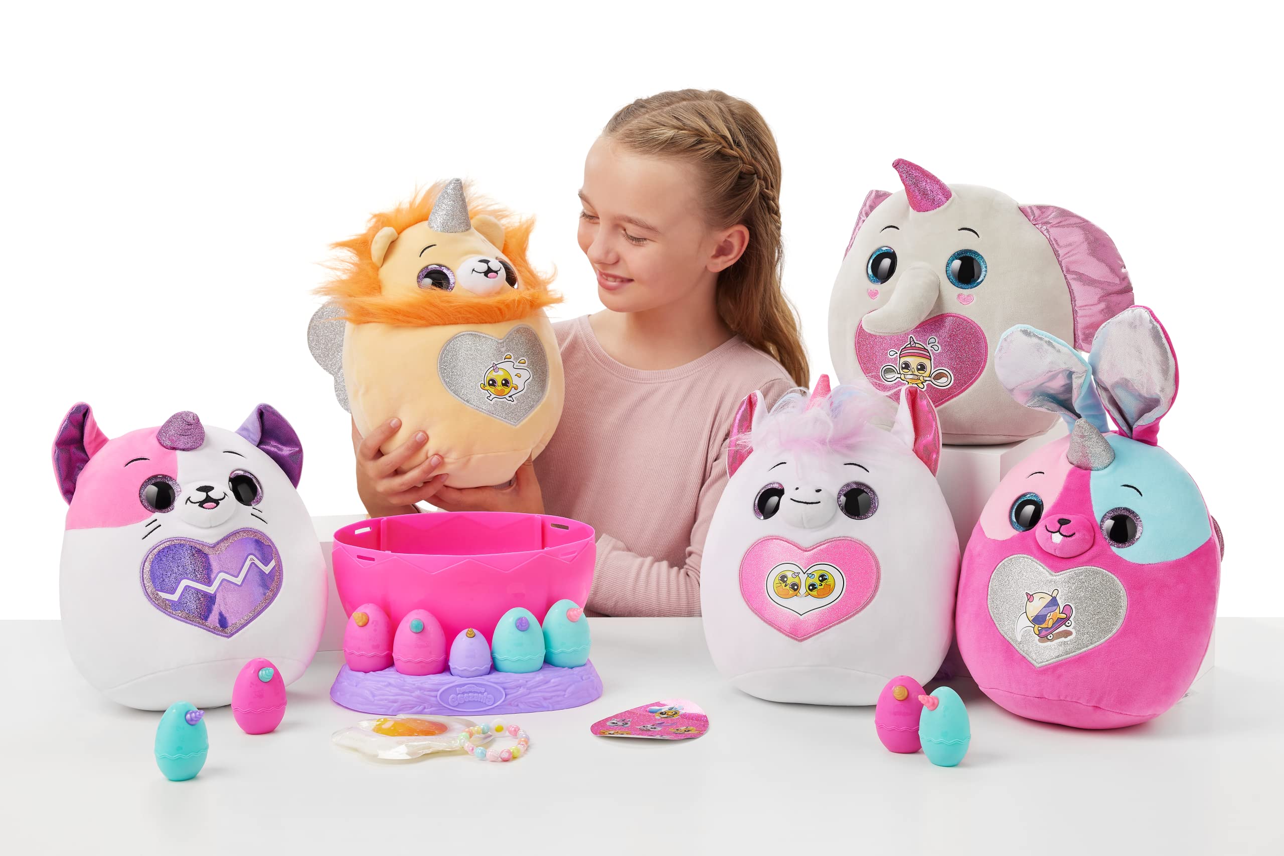 Rainbocorns Eggzania Surprise Mania Whipper the Bunny - Collectible Plush with 20+ Surprises, 28 cm Cuddly Stuffed Animal 4