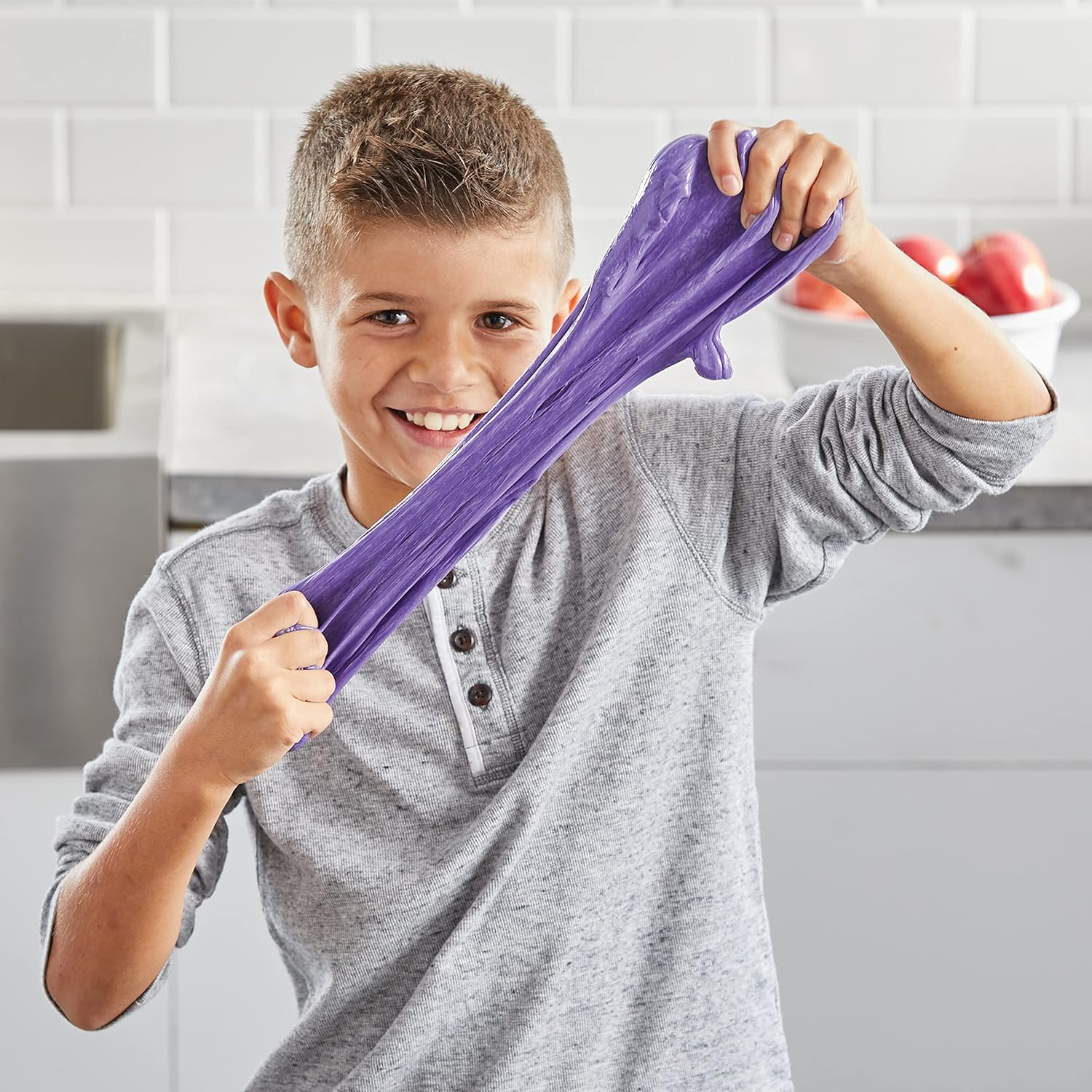 Elmer's Colour Slime Kit - Washable Slime Making Kit with Pink & Purple Glue, Magical Liquid Activator 12