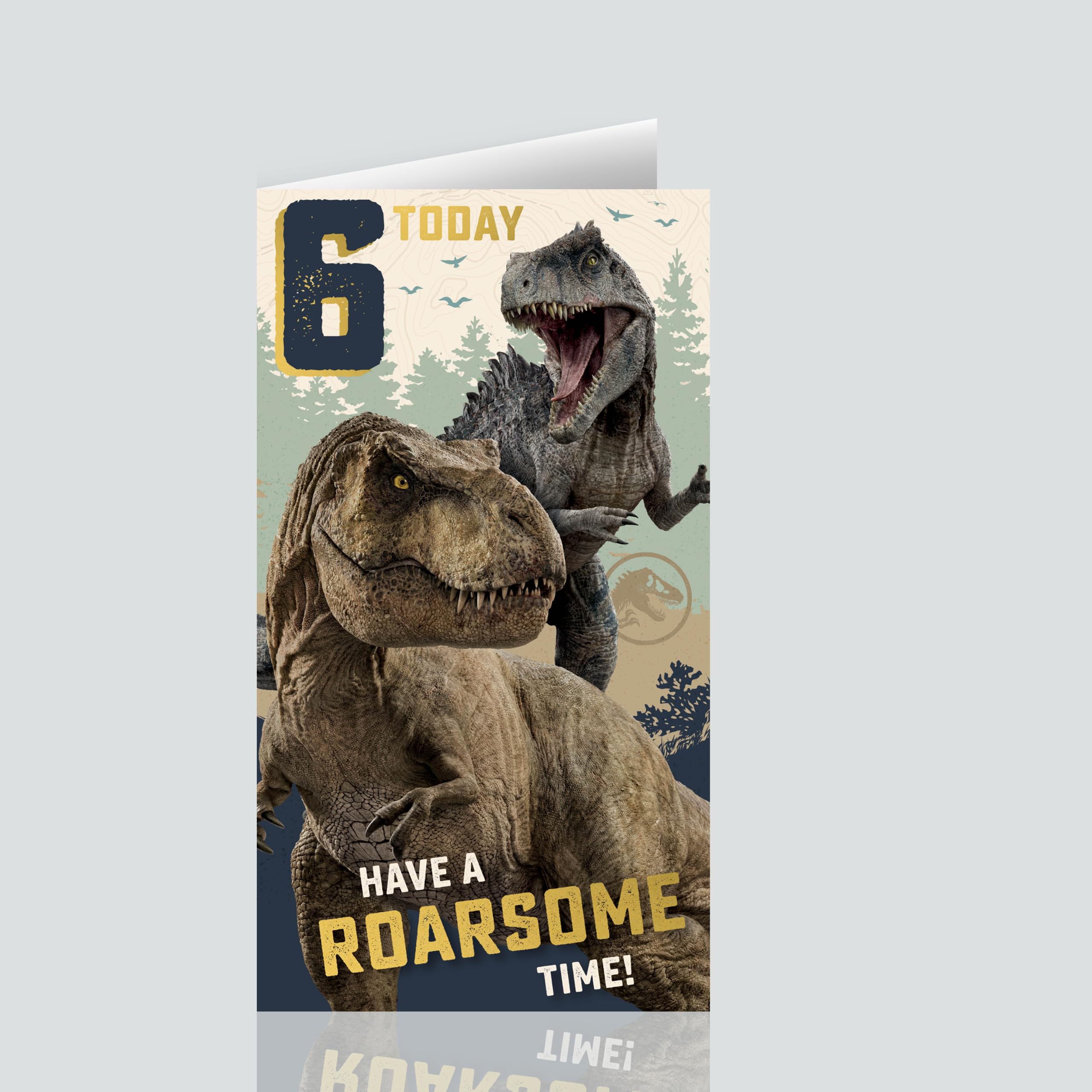 Jurassic World Age 6 Birthday Card 5