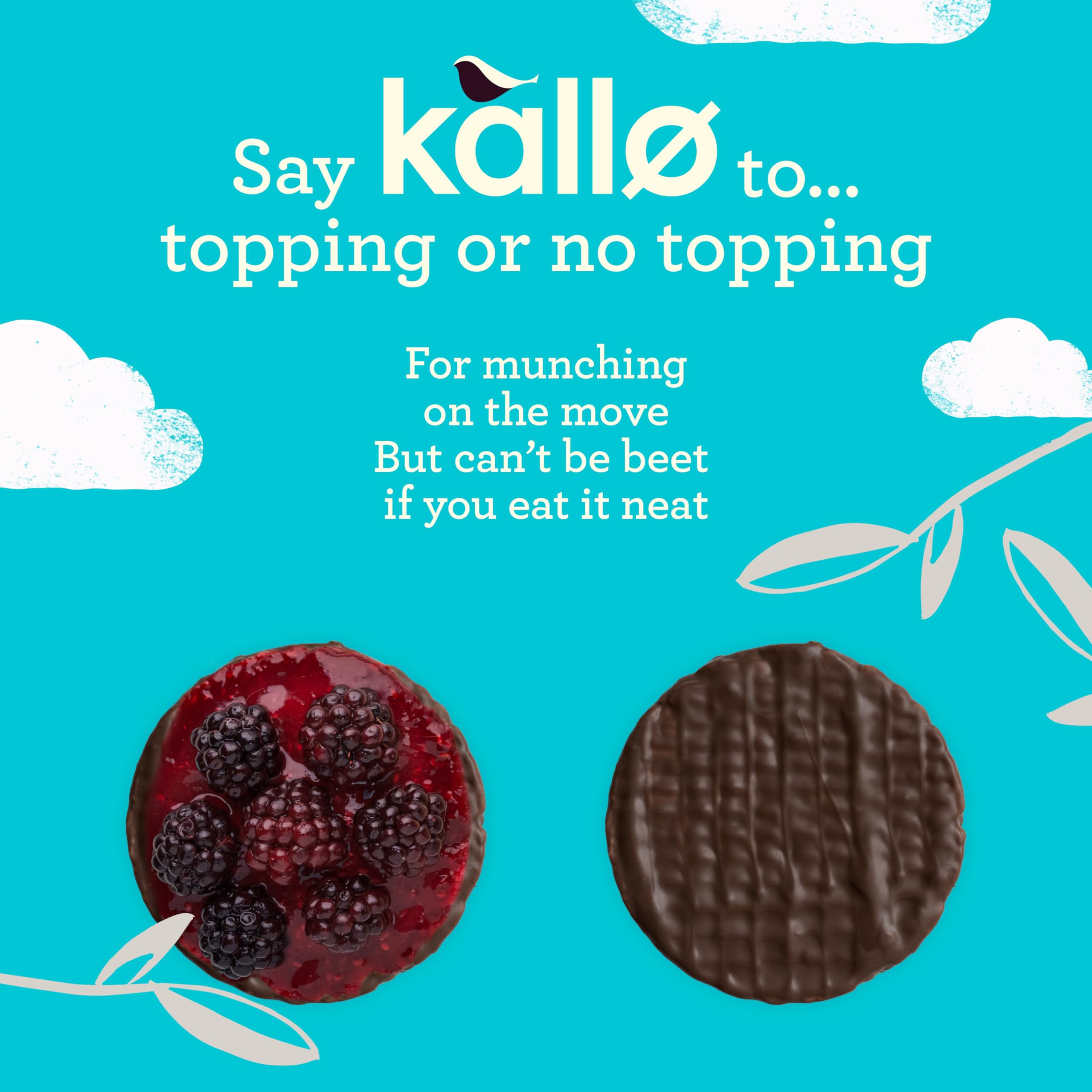 Kallo Dark Chocolate Mini Rice Cakes - Gluten Free Snack, 9 x 84g 6