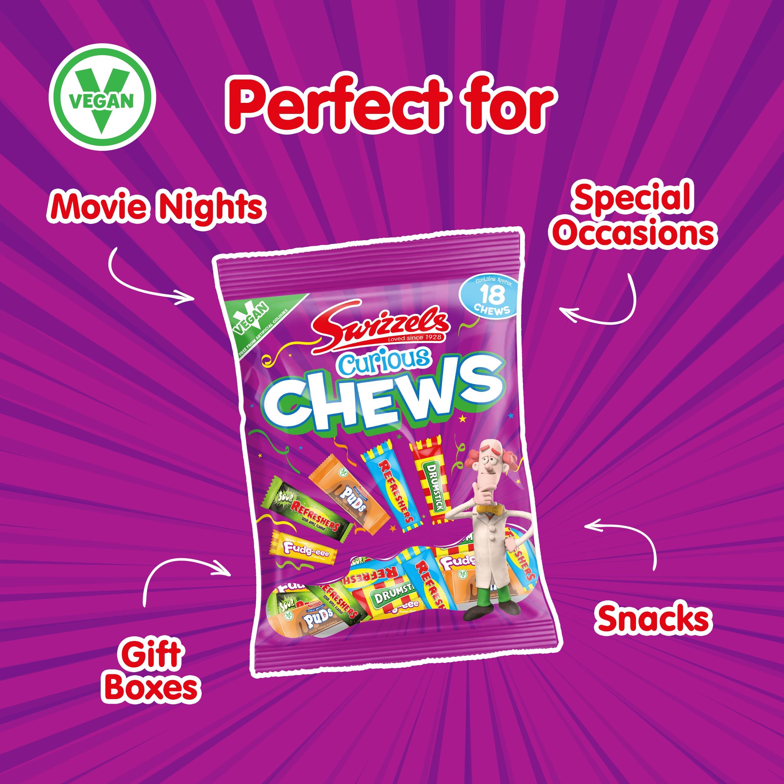 Swizzels Curious Chews 171g, White