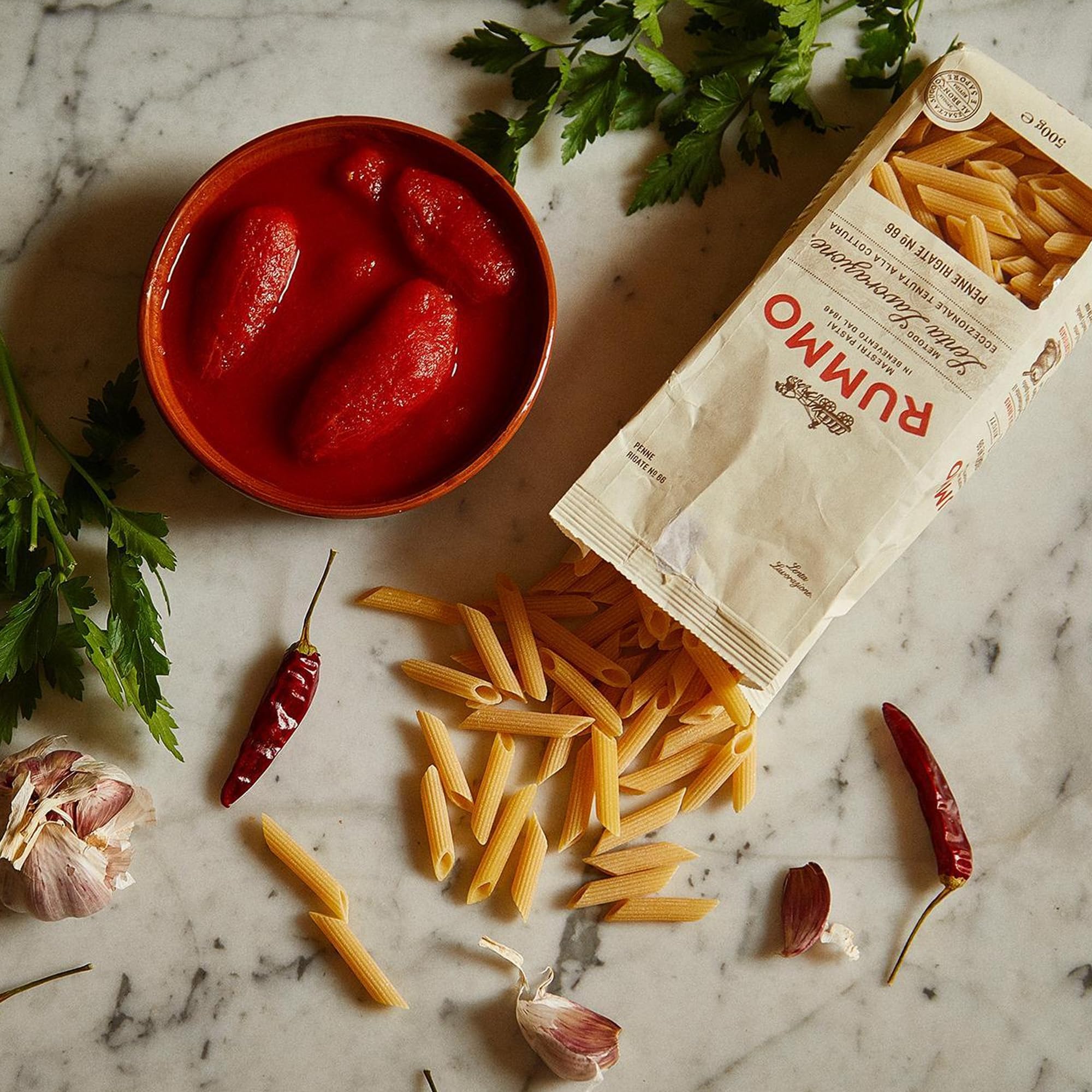 Rummo Italian Pasta - Ridged Penne Rigate No.66 | Organic Ingredients | 500g 4