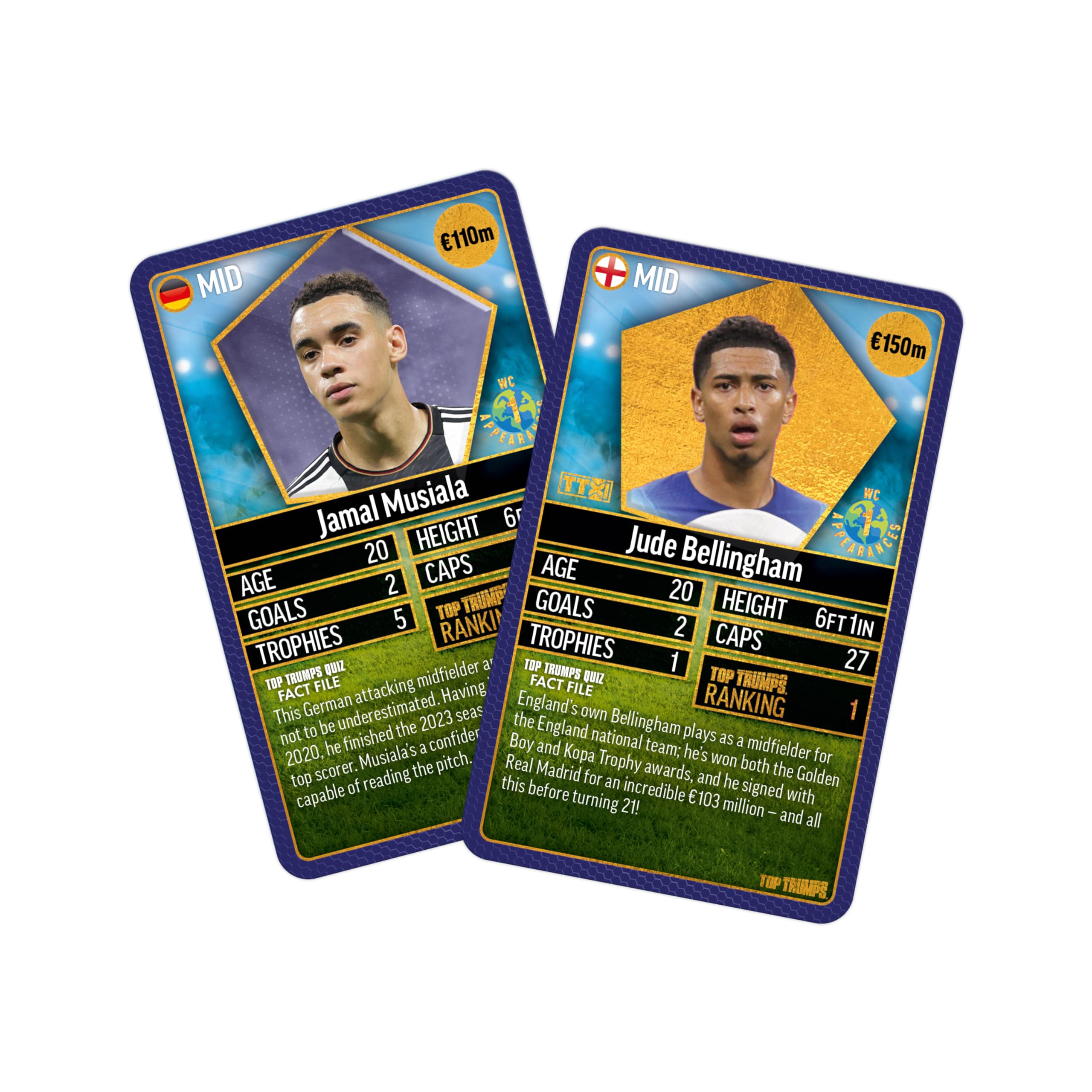 Top Trumps World Football Stars 200 Card Game Pack 1 12