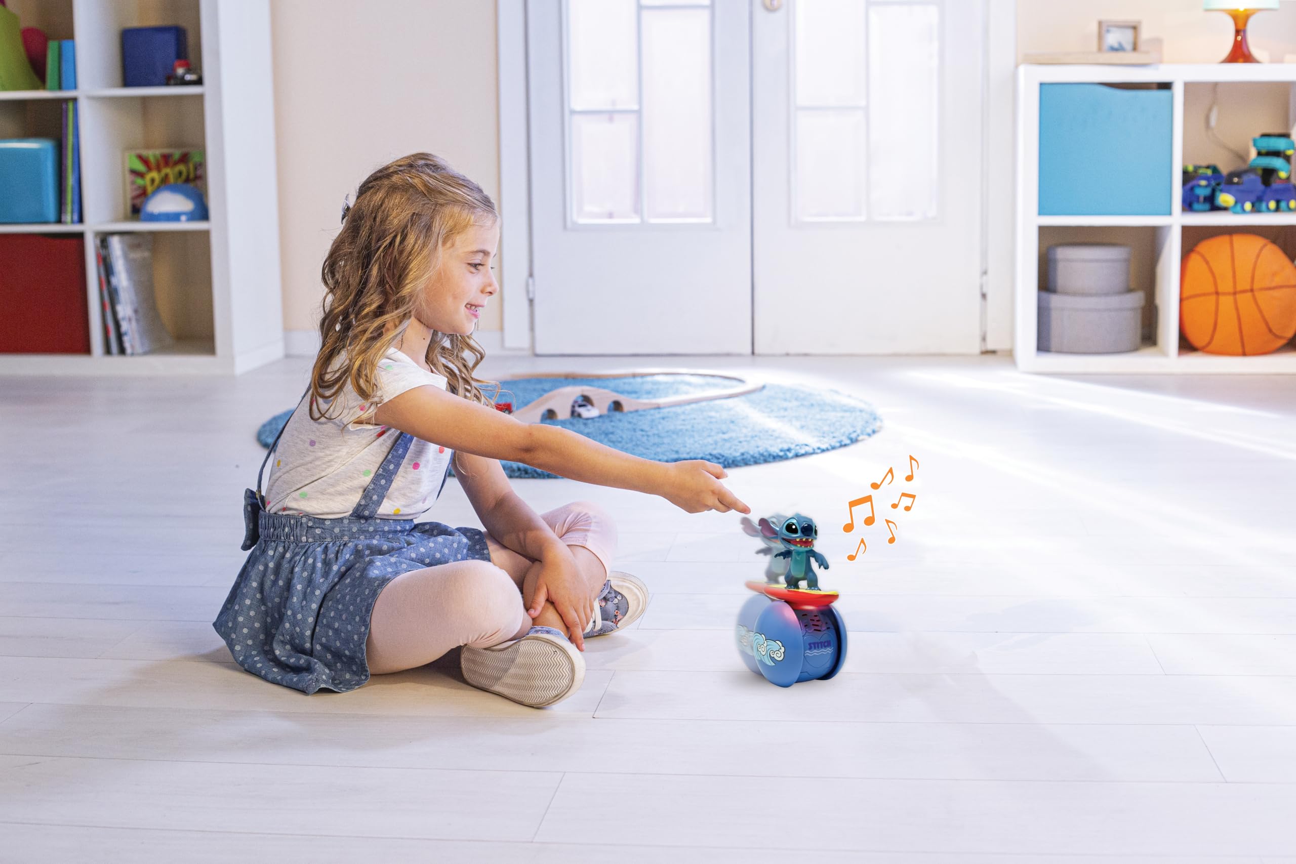 Lexibook Disney Stitch Interactive Surfer Robot - Self-Balancing Light-Up Toy 5