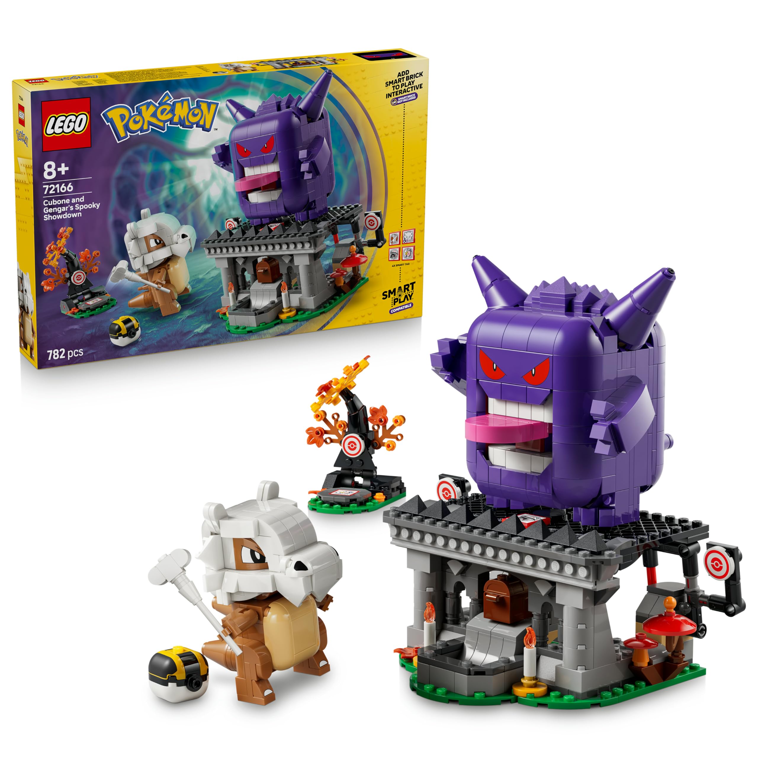 LEGO Pokémon Cubone and Gengar's Spooky Showdown Building Set (72166) | Ages 8+