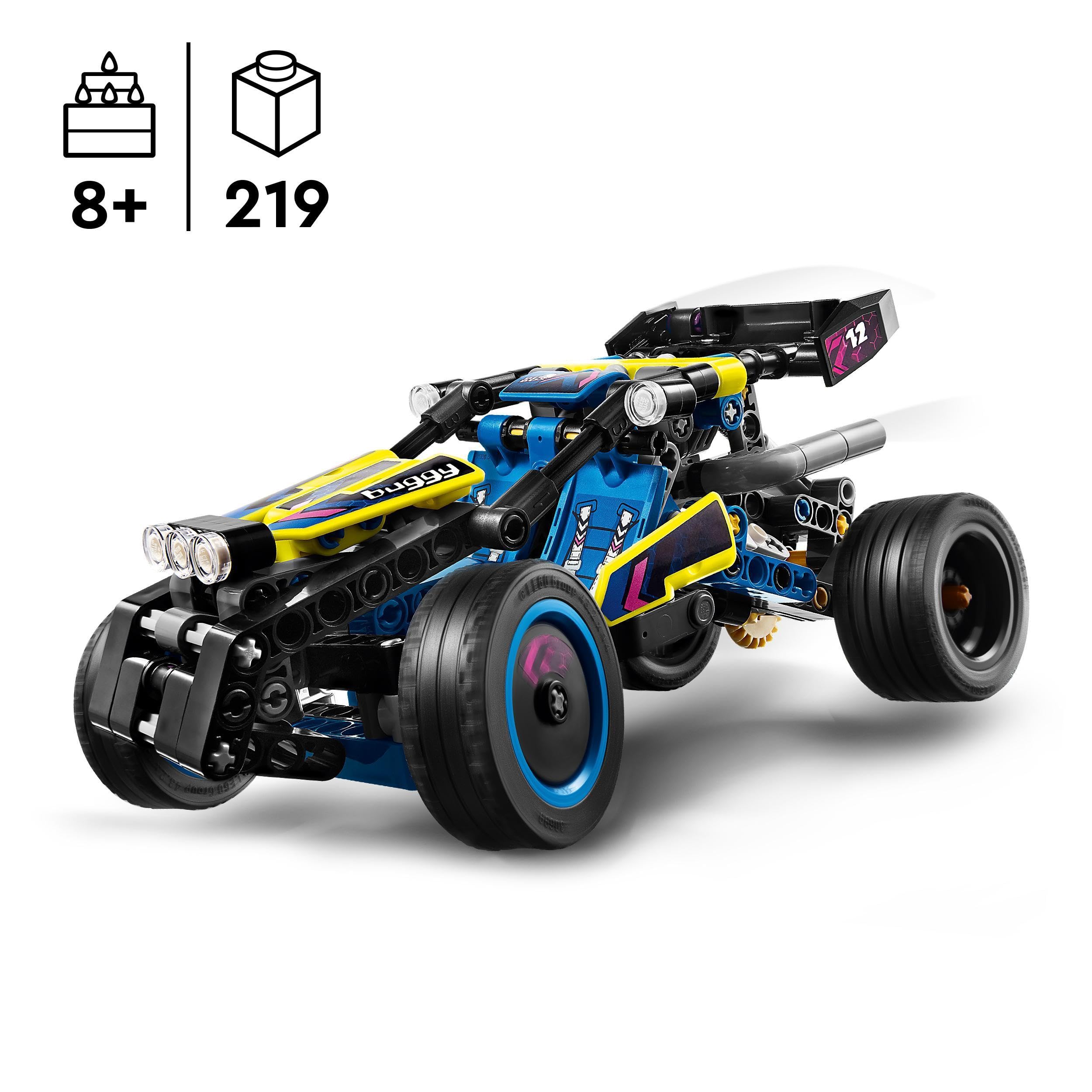 LEGO Technic Off-Road Race Buggy 42164 - 4-Cylinder Engine & Flex Steering Building Set for Kids 8+