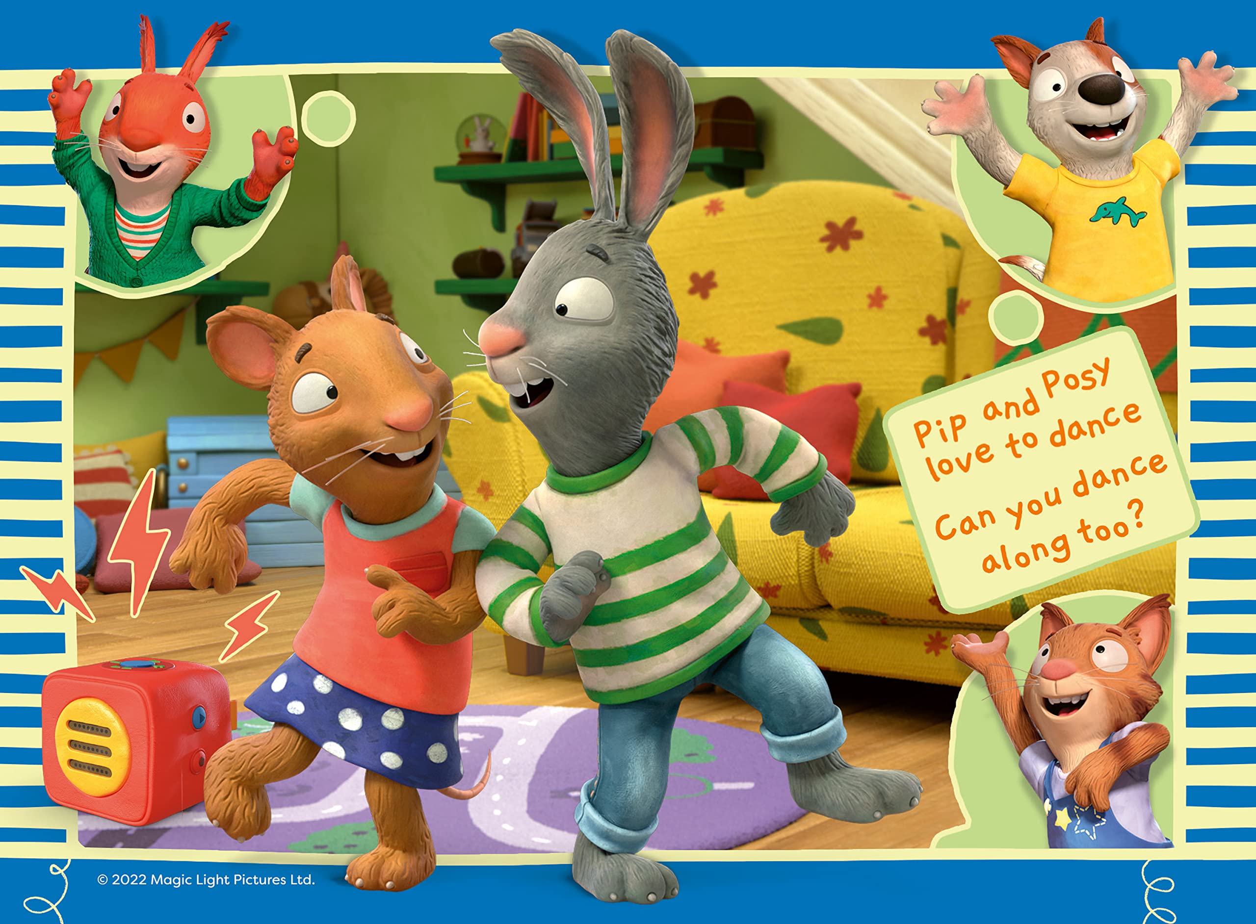 Ravensburger Pip & Posy 4-in-Box Jigsaw Puzzle Set - 12 to 24 Piece Puzzles for Kids 3 Years Up 4