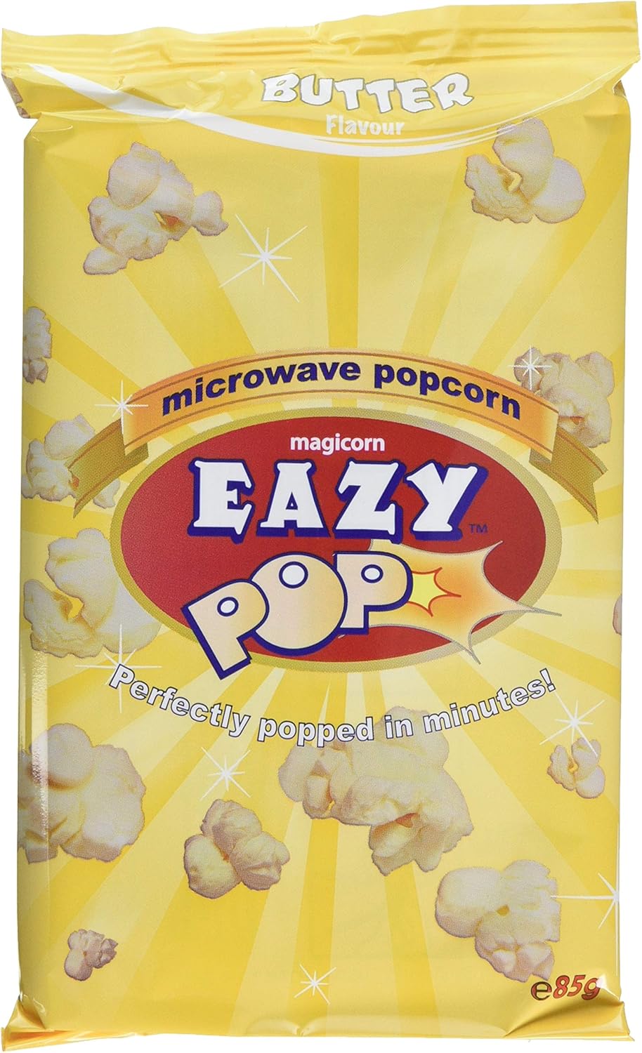 Eazypop Microwave Popcorn Butter Flavour 85g (Pack of 16)