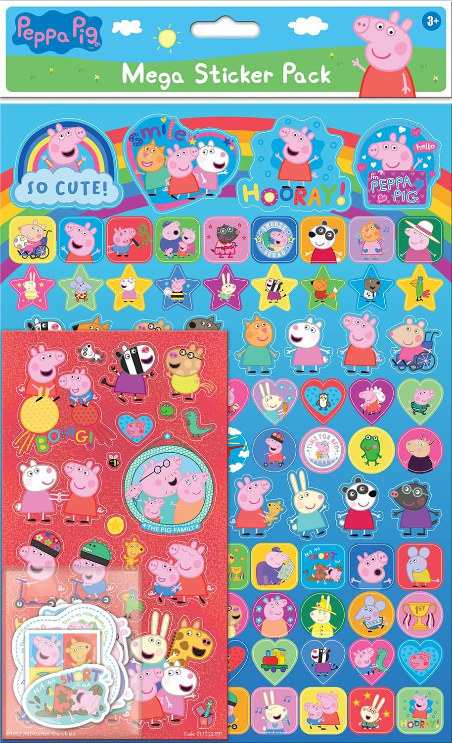 Paper Projects Peppa Pig and Friends Mega Pack - Reusable Sticker Collection