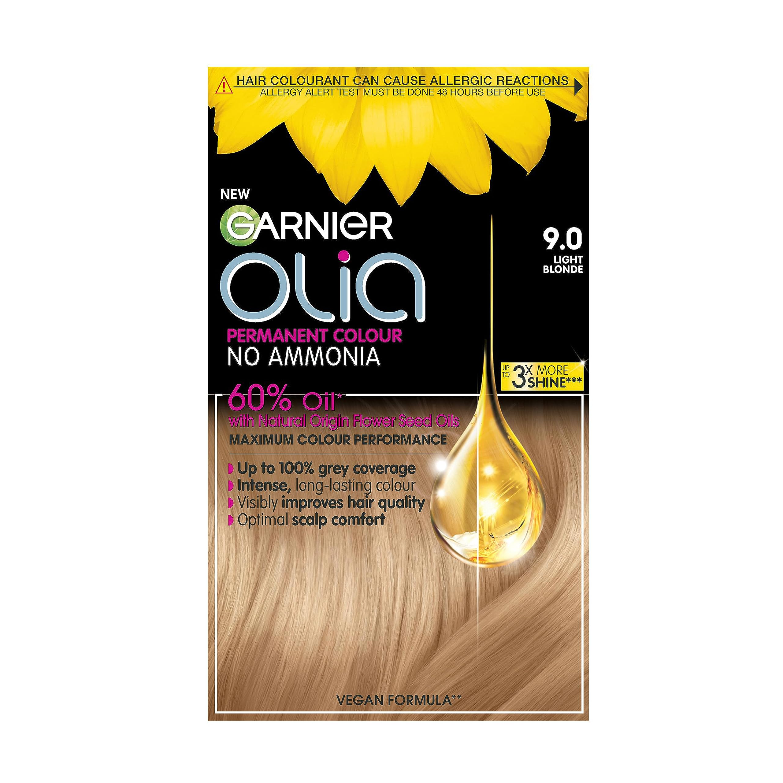 Garnier - Olia Permanent Hair Dye (9.0 Light Blonde, 230g)