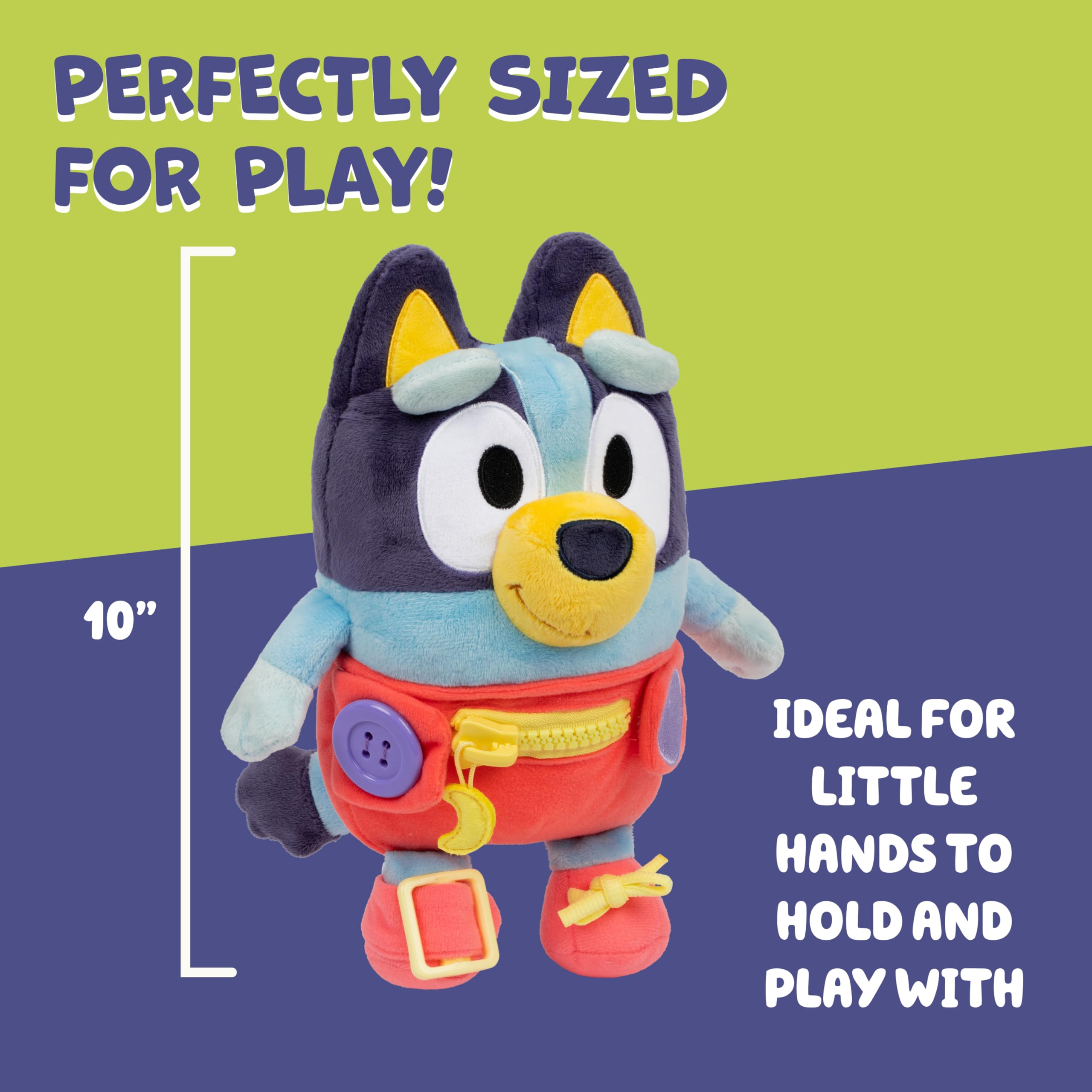 Bluey Dress & Play Baby - Fine Motor Skills Plush Toy for Toddlers 36 Months+ 3