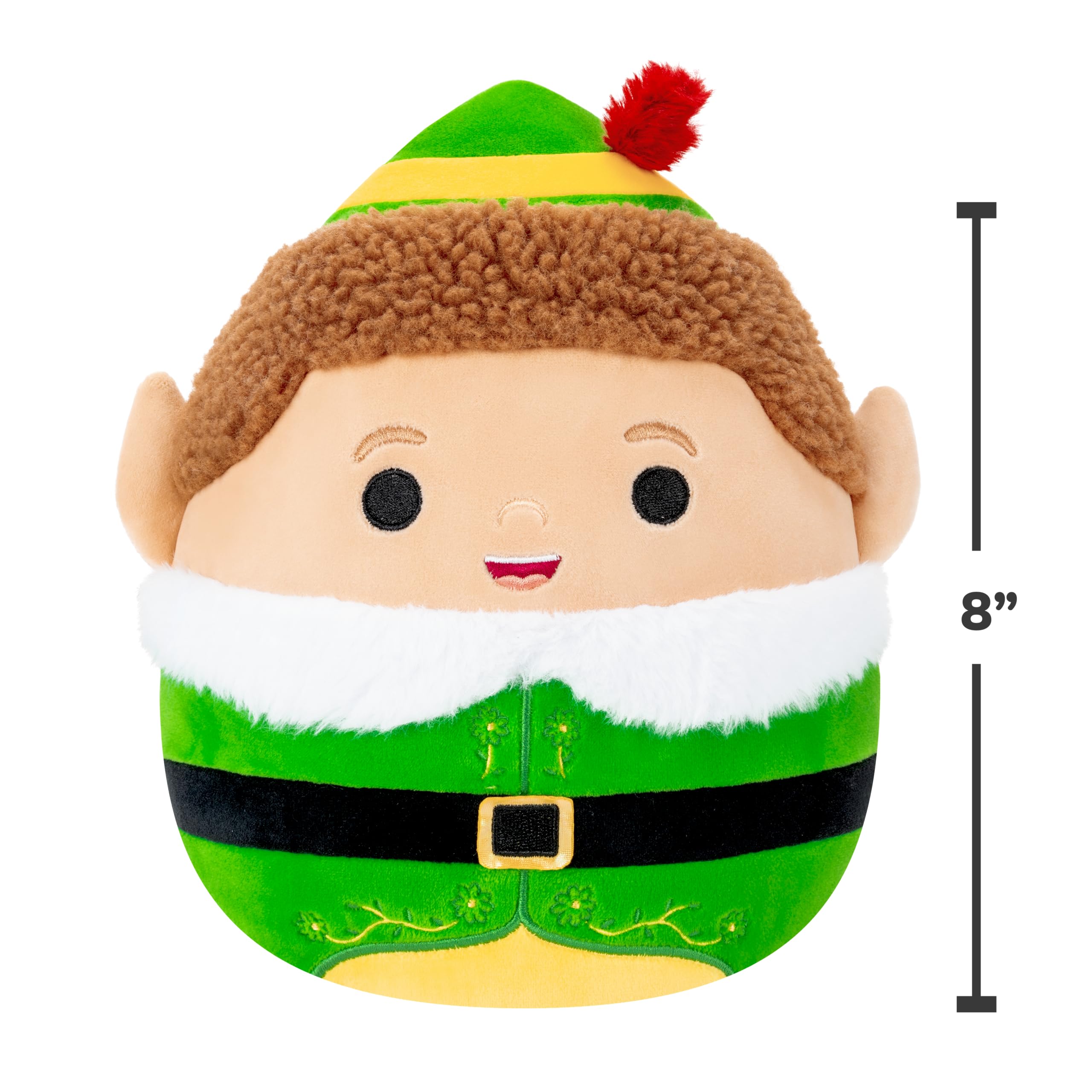 Squishmallows Buddy the Elf 8in Plush - Official Warner Bros. Licensed Toy