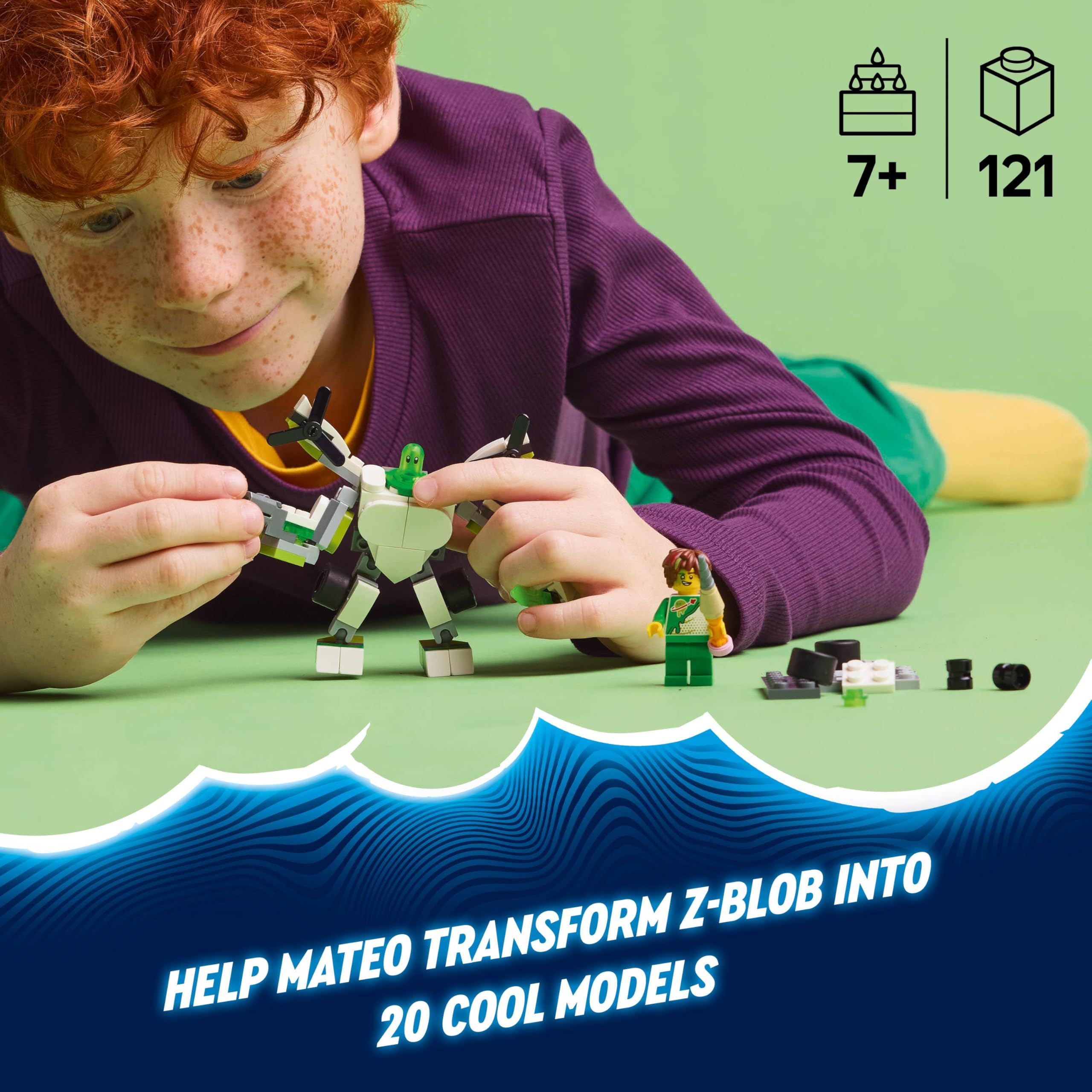 LEGO DREAMZzz Z-Blob’s Robot and Vehicle Adventures Set 71487 | 20 Build Options | Ages 7+