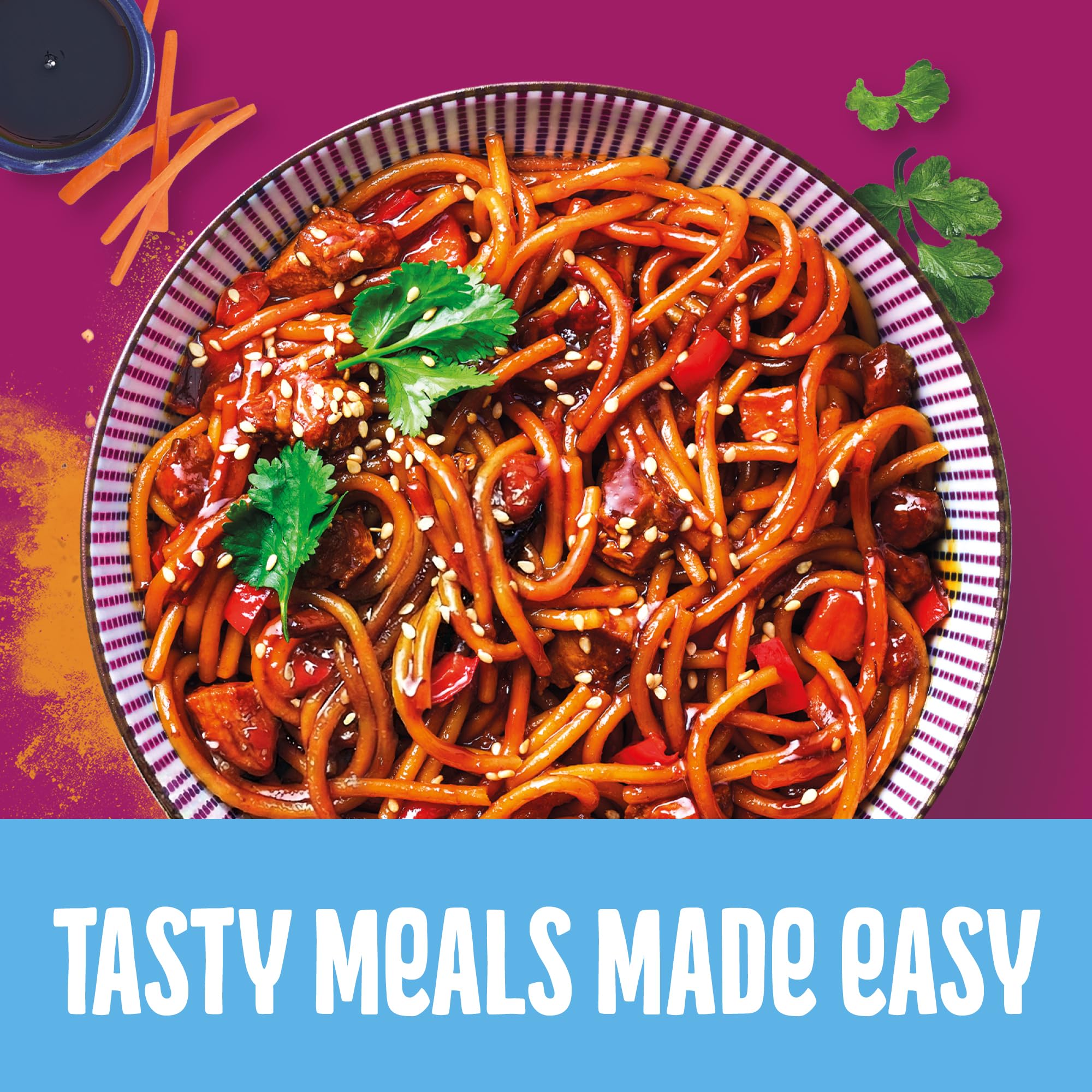 MAGGI Global Kitchen Teriyaki Noodles with Chicken - Ready in 2 Minutes | 260g
