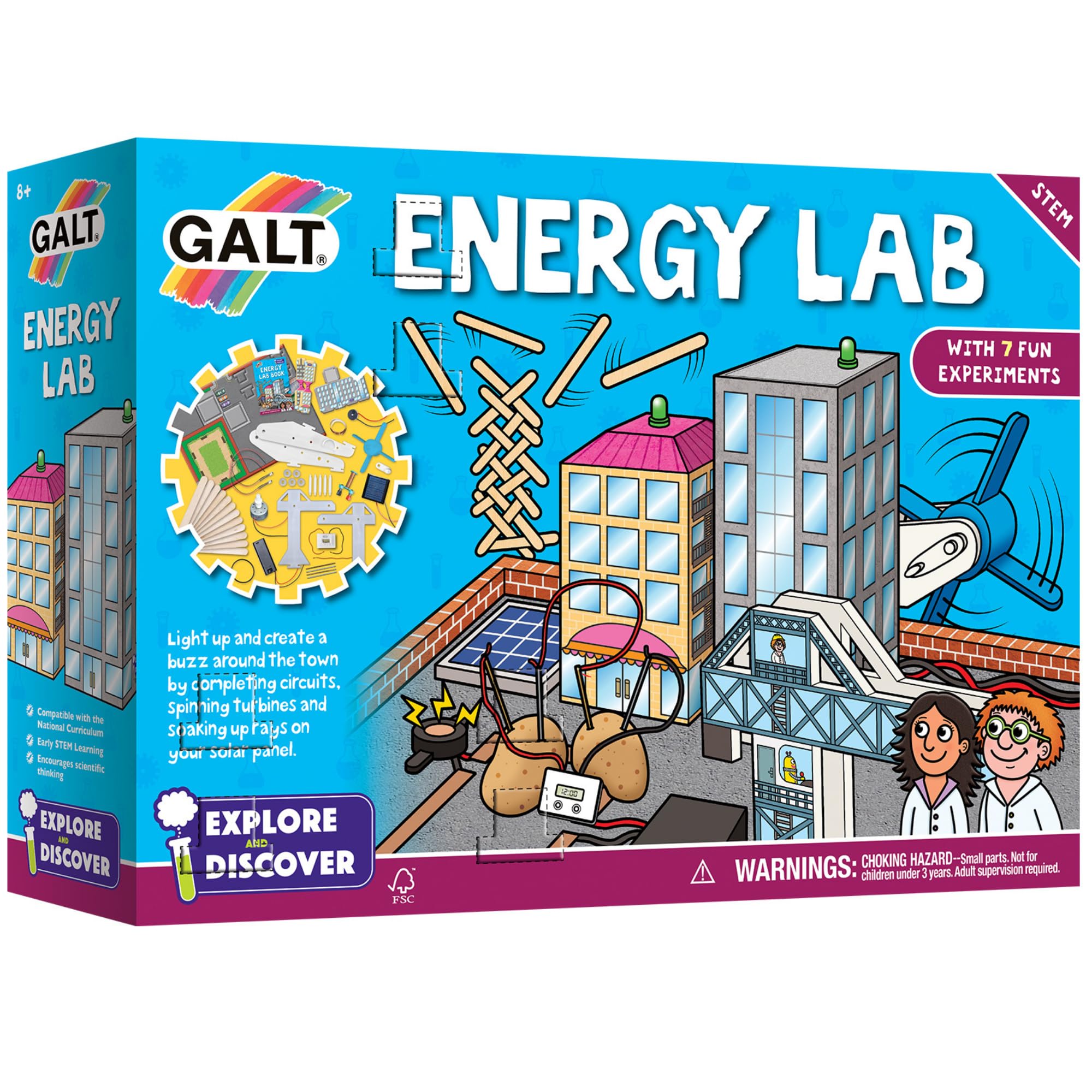 Galt Energy Lab - Explore & Discover Kids Science Kit with 7 Fun Experiments for Ages 8+ 6