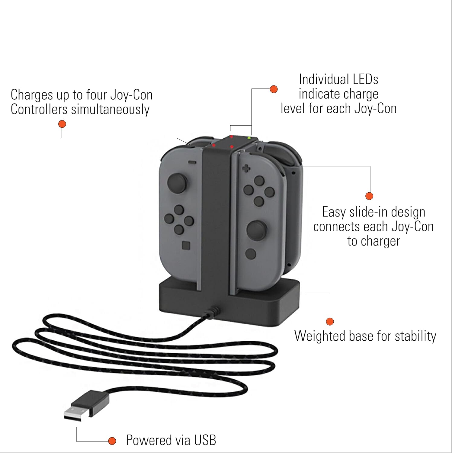 PowerA Charging Station for Nintendo Switch Joy-Con Controllers - Nintendo Licensed 5