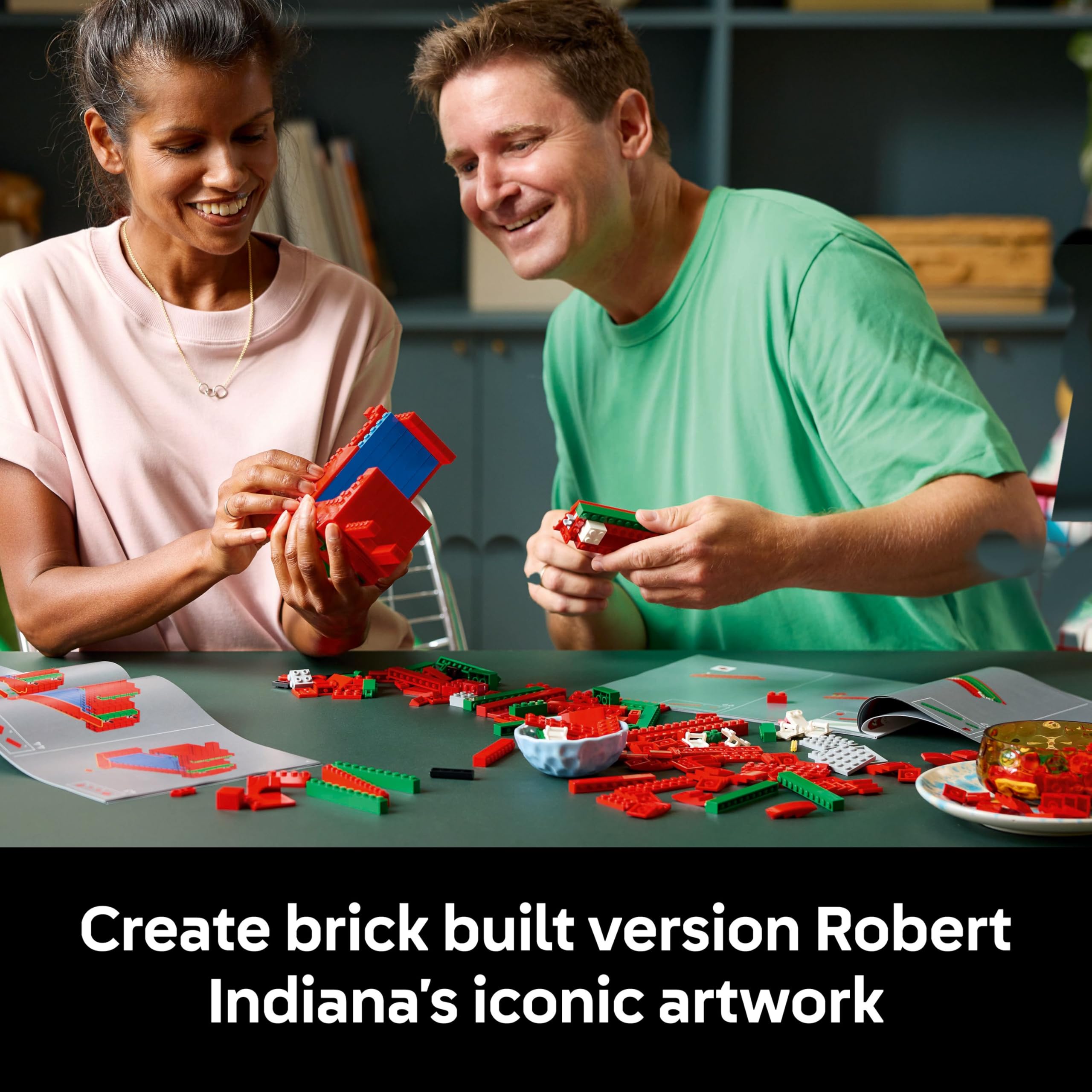 LEGO Art LOVE Building Set 31214 - Brick-Built Home Decor for Adults 3