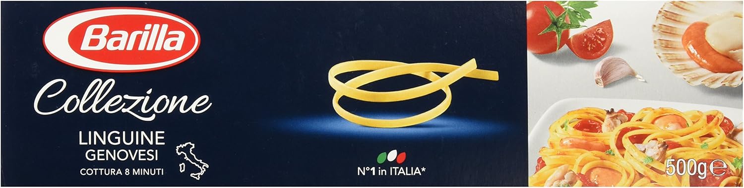 Barilla Linguine Pasta, 500g – Authentic Italian Long Pasta Made from Durum Wheat Semolina