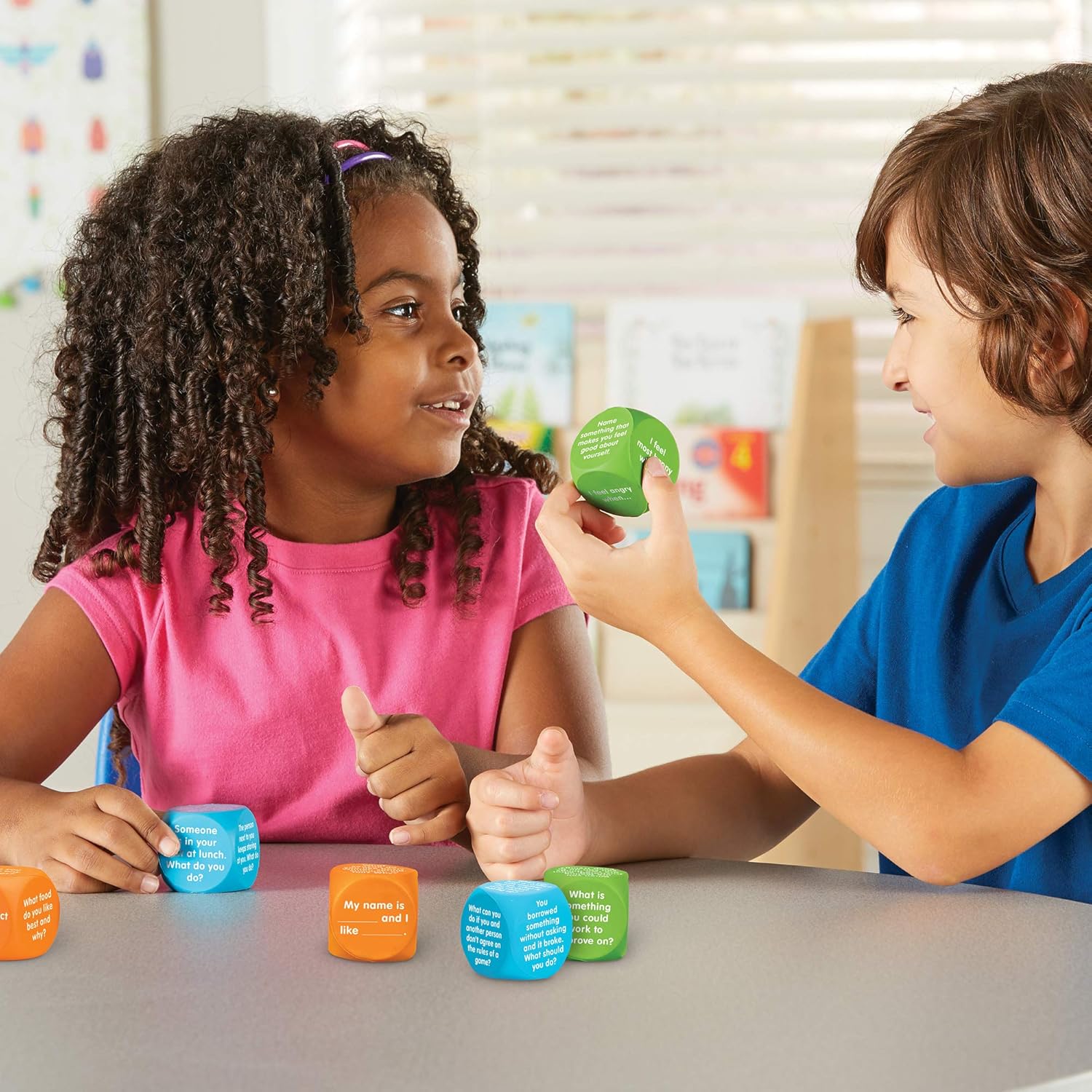 Learning Resources Let’s Talk SEL Cubes - Educational Social-Emotional Learning Game for Kids Ages 5-9 7