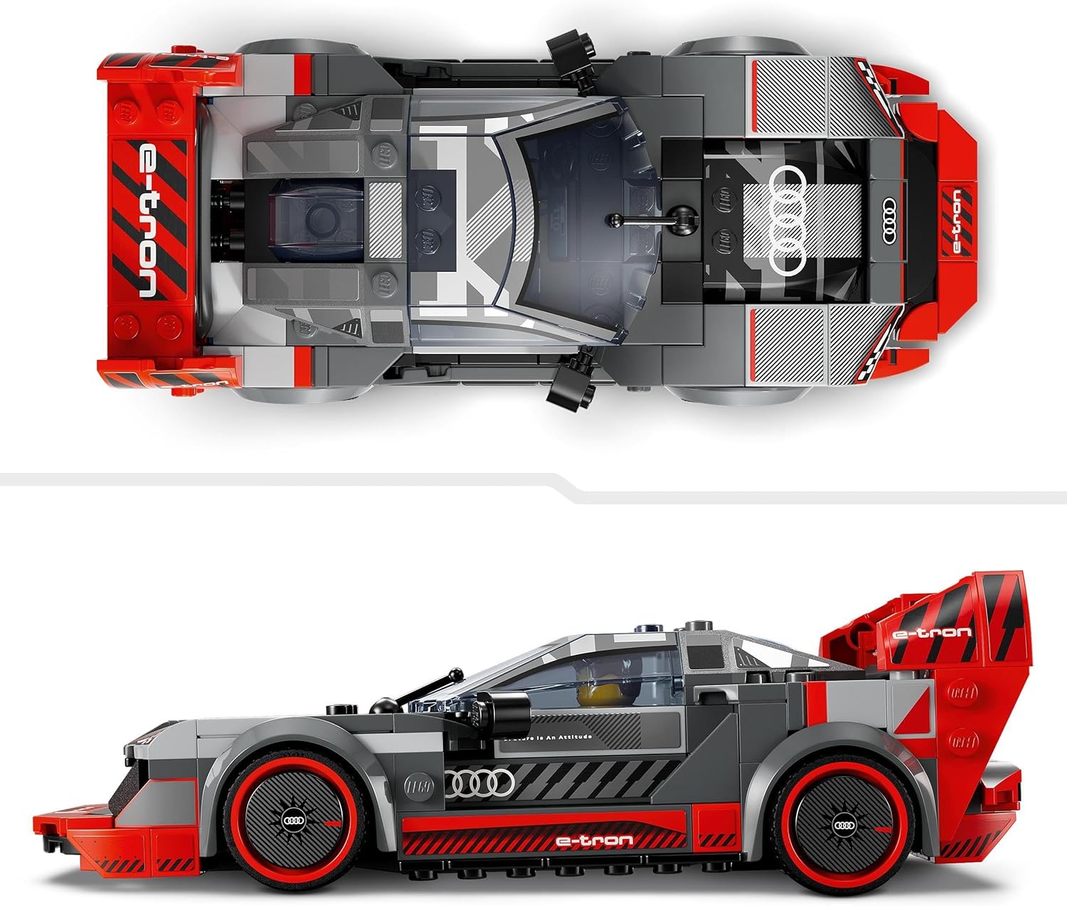LEGO Speed Champions Audi S1 e-tron quattro Race Car Toy - Buildable Model for Ages 9+ 4