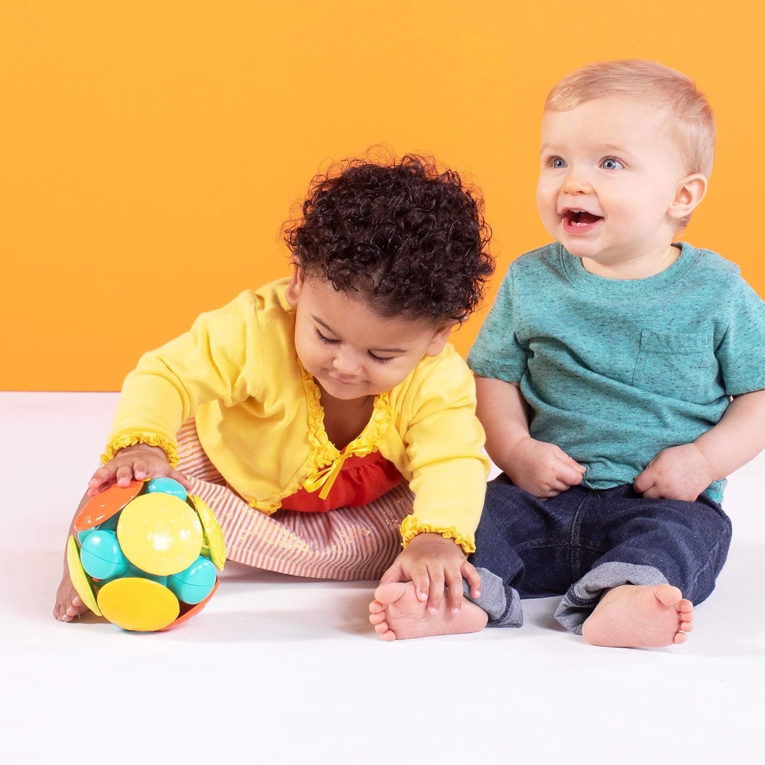 Bright Starts Wobble Bobble Ball - Interactive Chase Toy for Babies 6