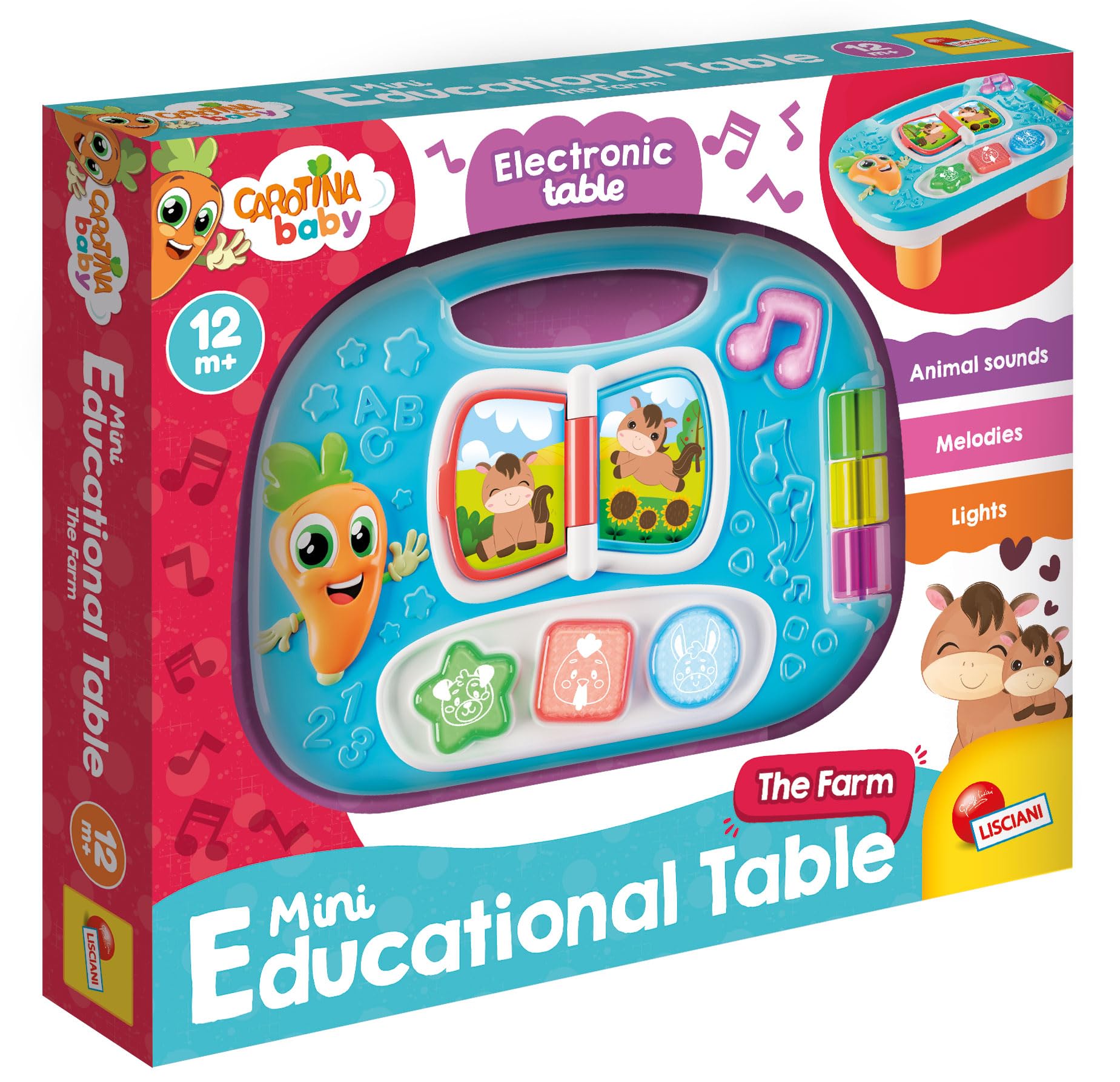 Lisciani Carotina Baby - Interactive Musical Farm Trainer for Babies 6 Months and Up 5