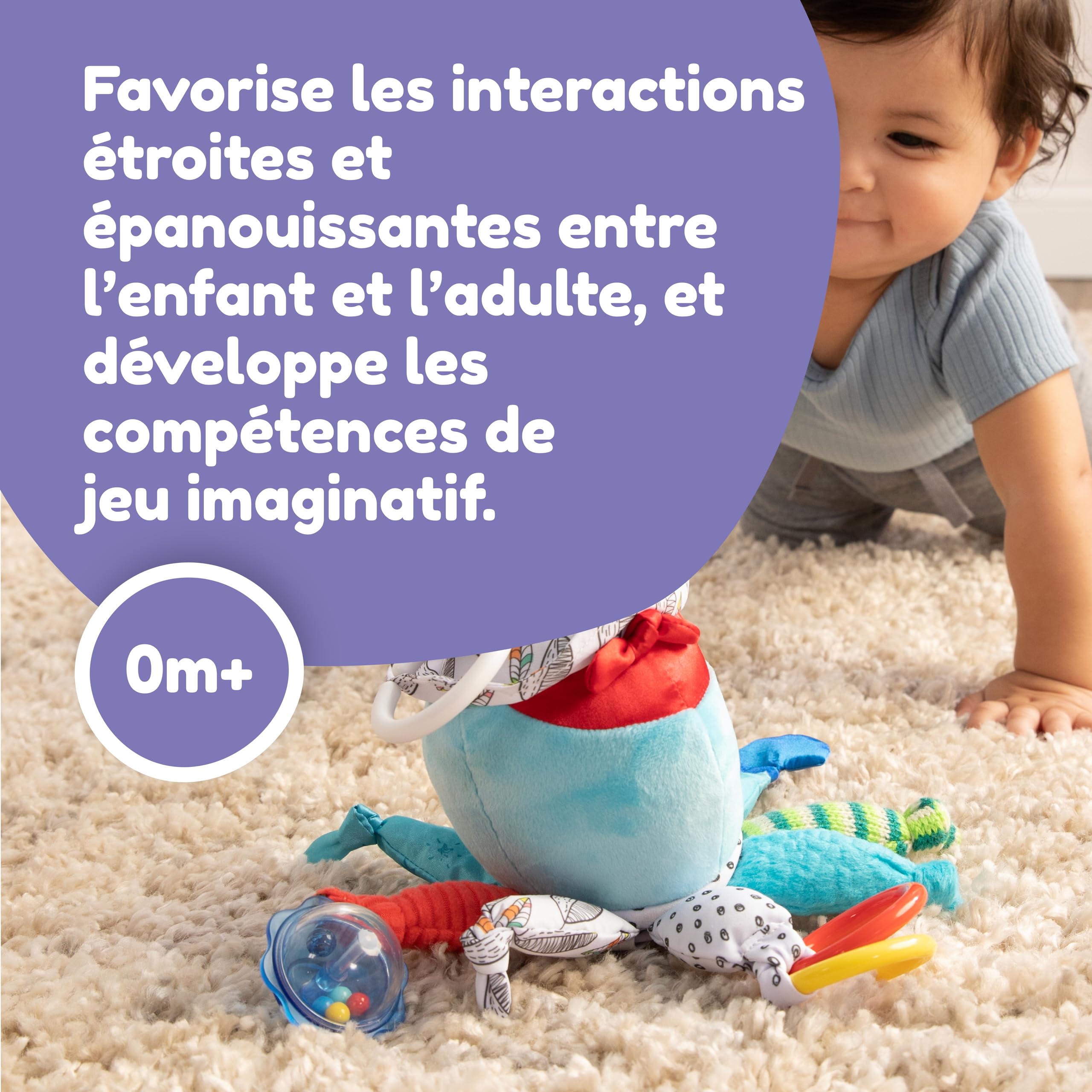 Lamaze Captain Calamari - Clip & Go Baby Sensory Toy for 0-6 Months 4