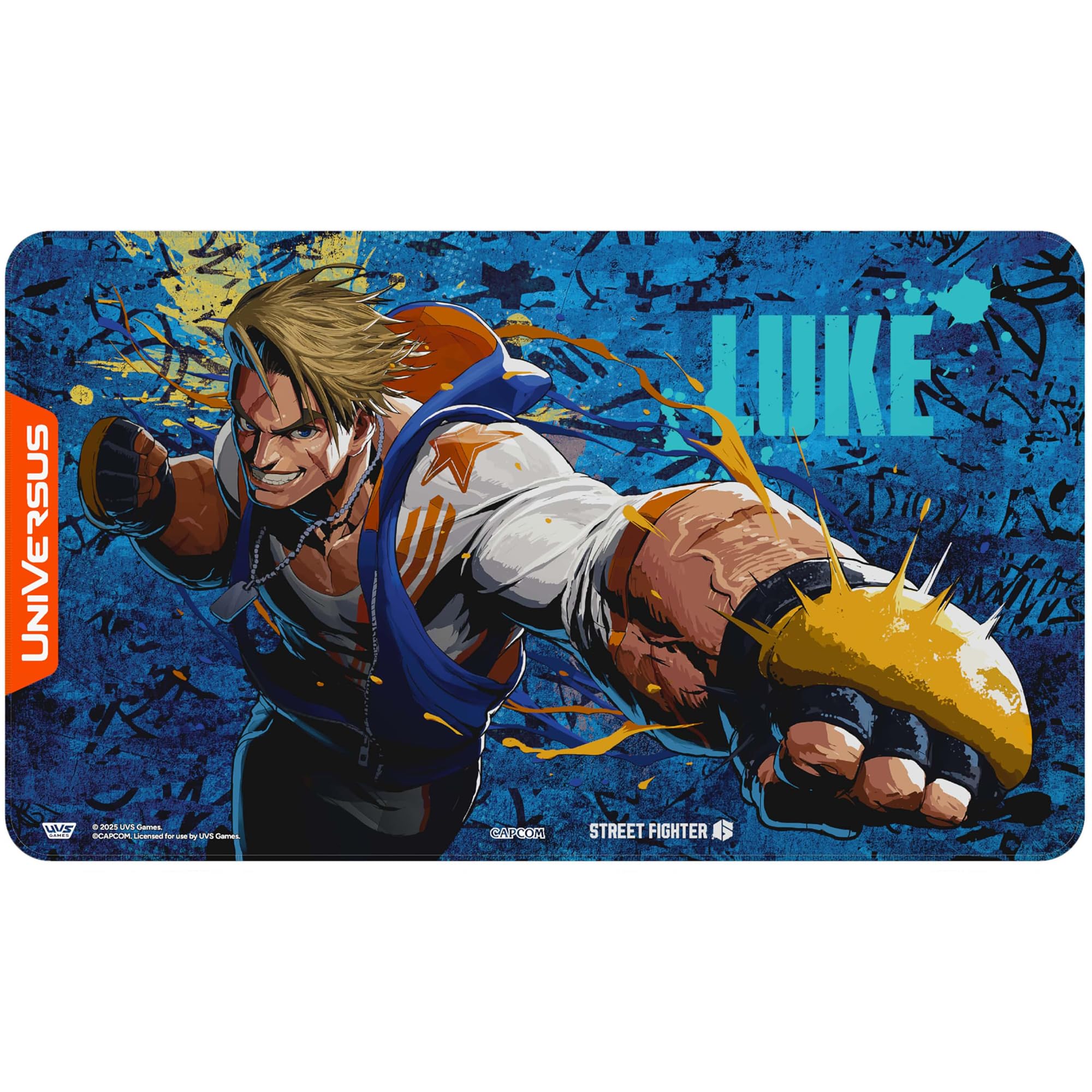 UniVersus Street Fighter 6 Challenger Series Playmat - Luke | 24 x 14 Inches Neoprene 1