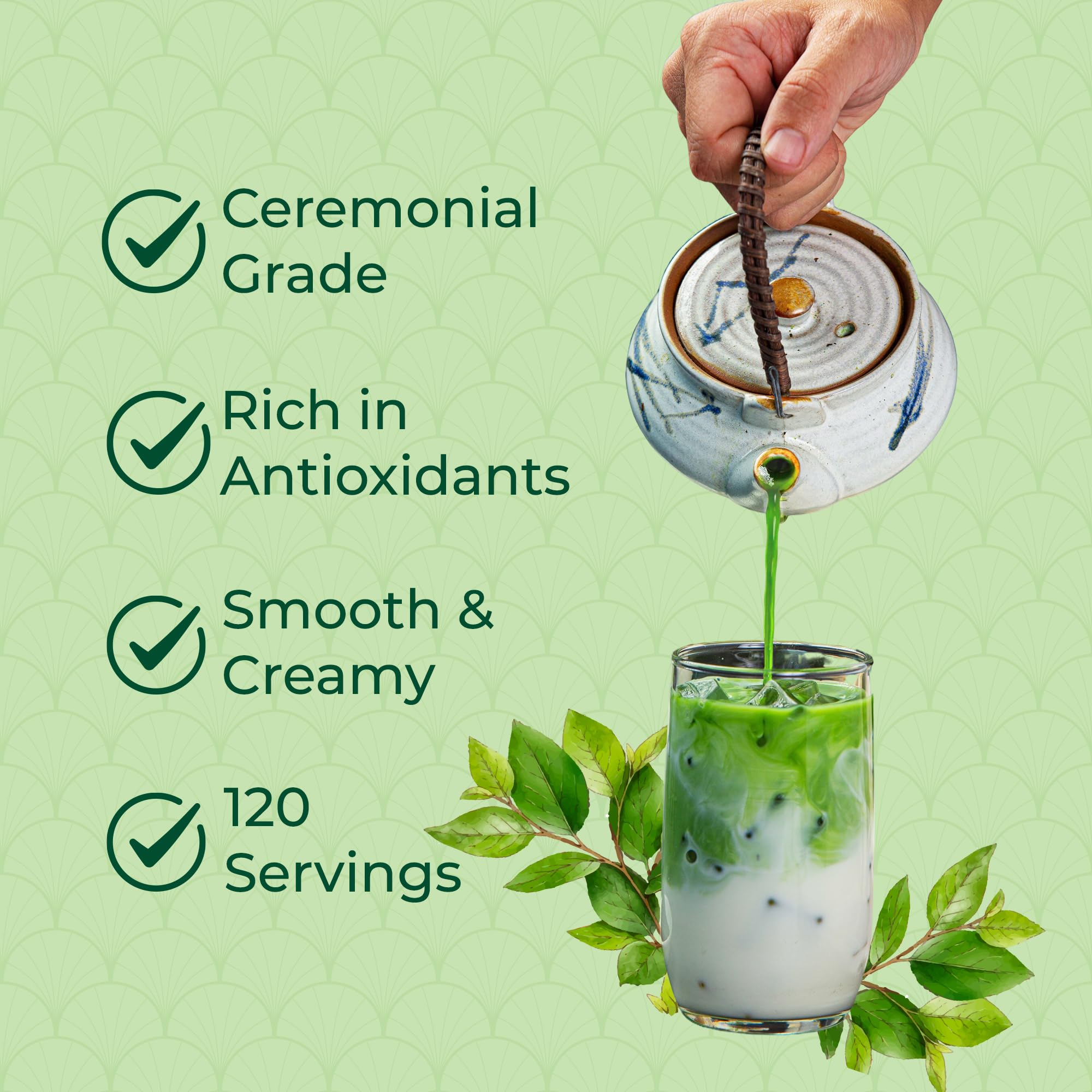 Double Dragon 100g Organic Matcha Green Tea Powder | Premium Grade | Antioxidant-Rich | Vegan