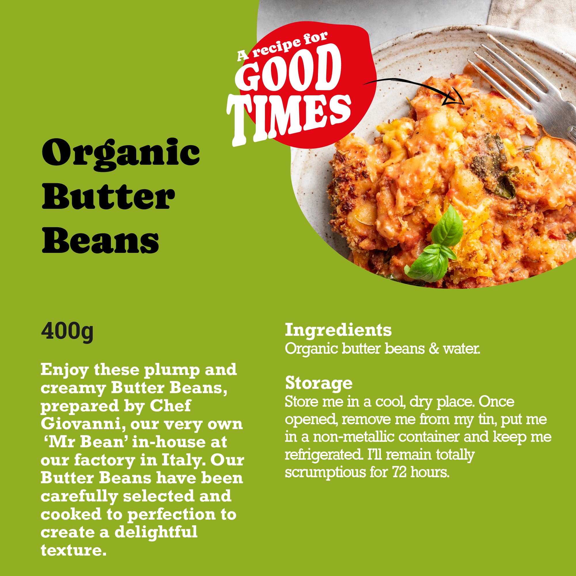 Mr Organic Butter Beans 400 g – Bio, vegan, glutenfrei, gentechnikfrei 5