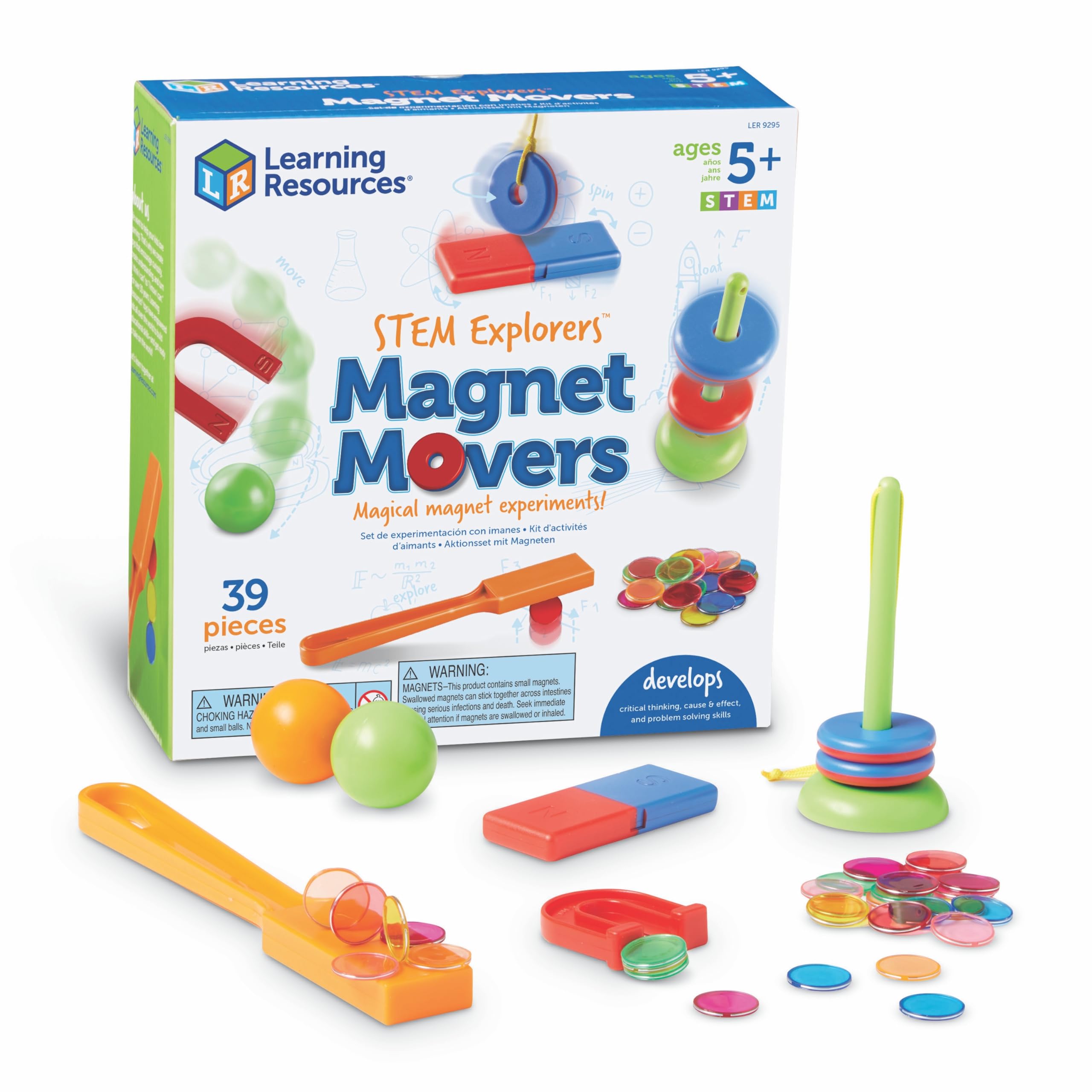 Learning Resources Magnet Movers STEM Explorers - Educational Magnet Science Kit for Ages 5+